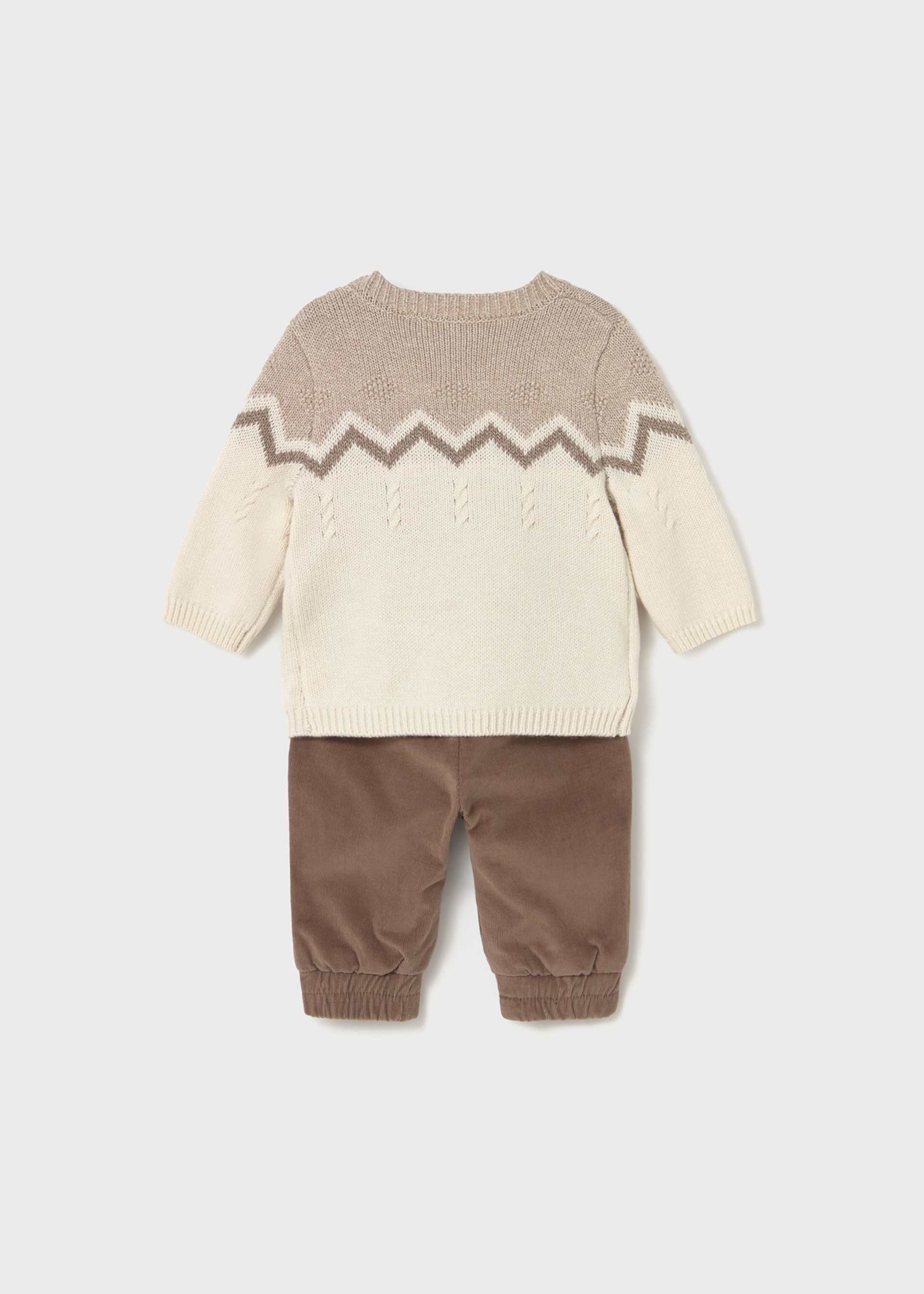 Newborn Boy Pants and Sweater Set