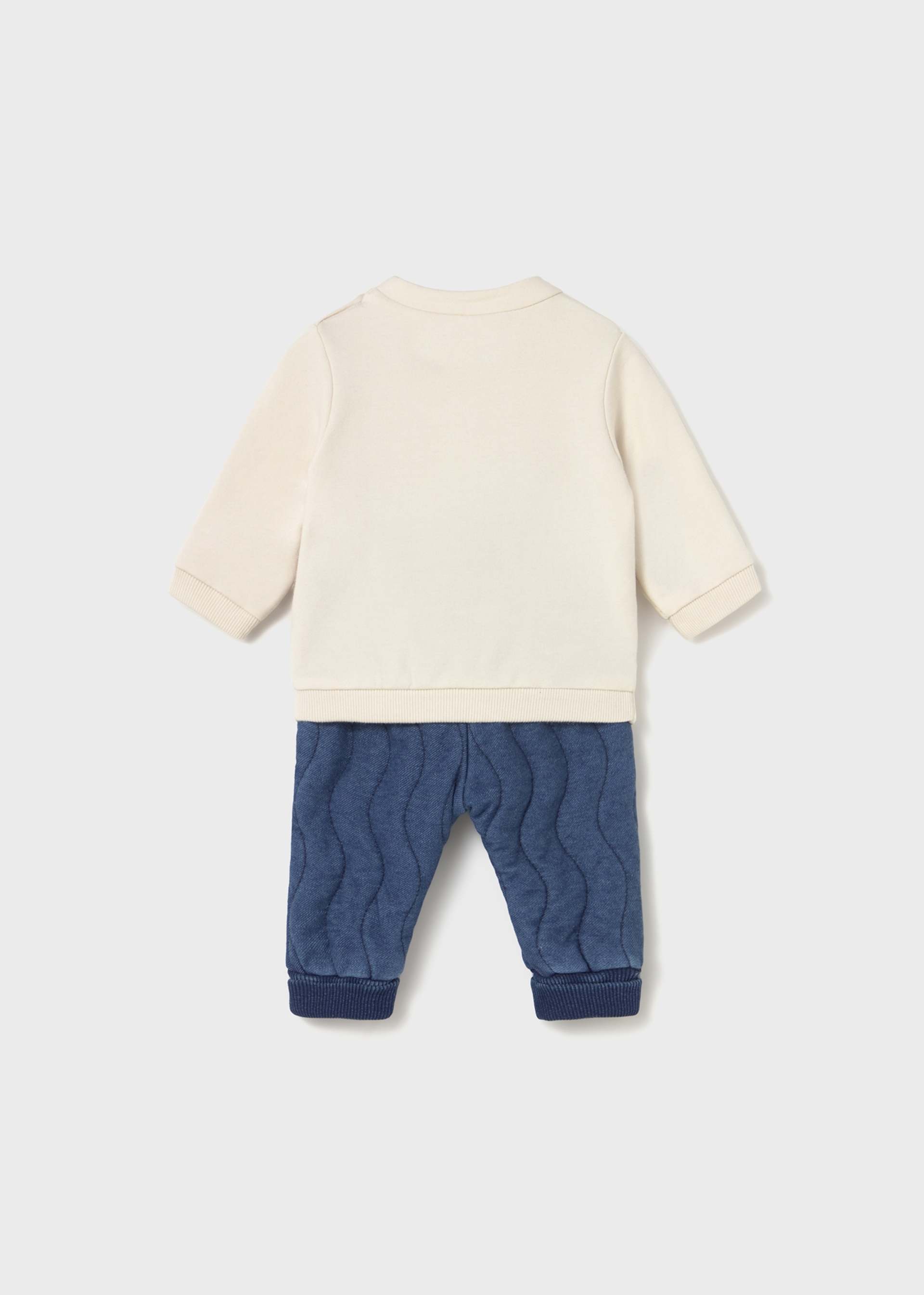 Newborn quilted trousers set