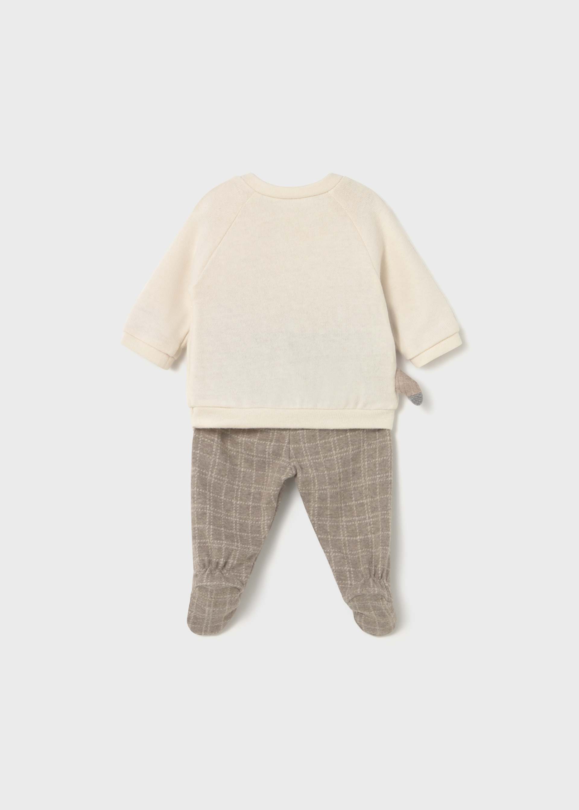 Set pantaloni si pulover nou-nascut