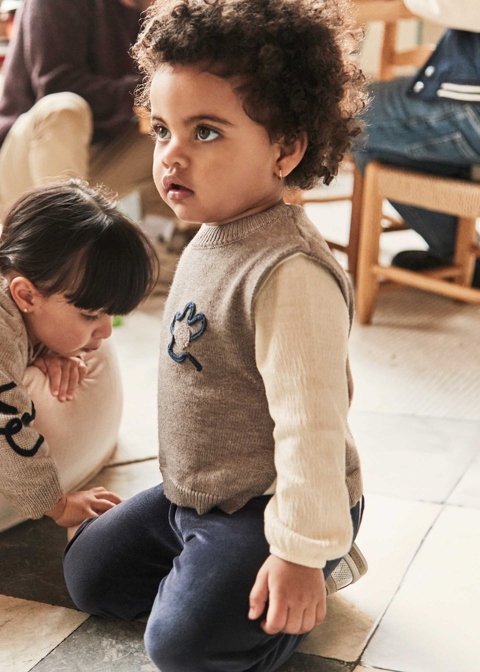 Baby 3 piece sweater vest set