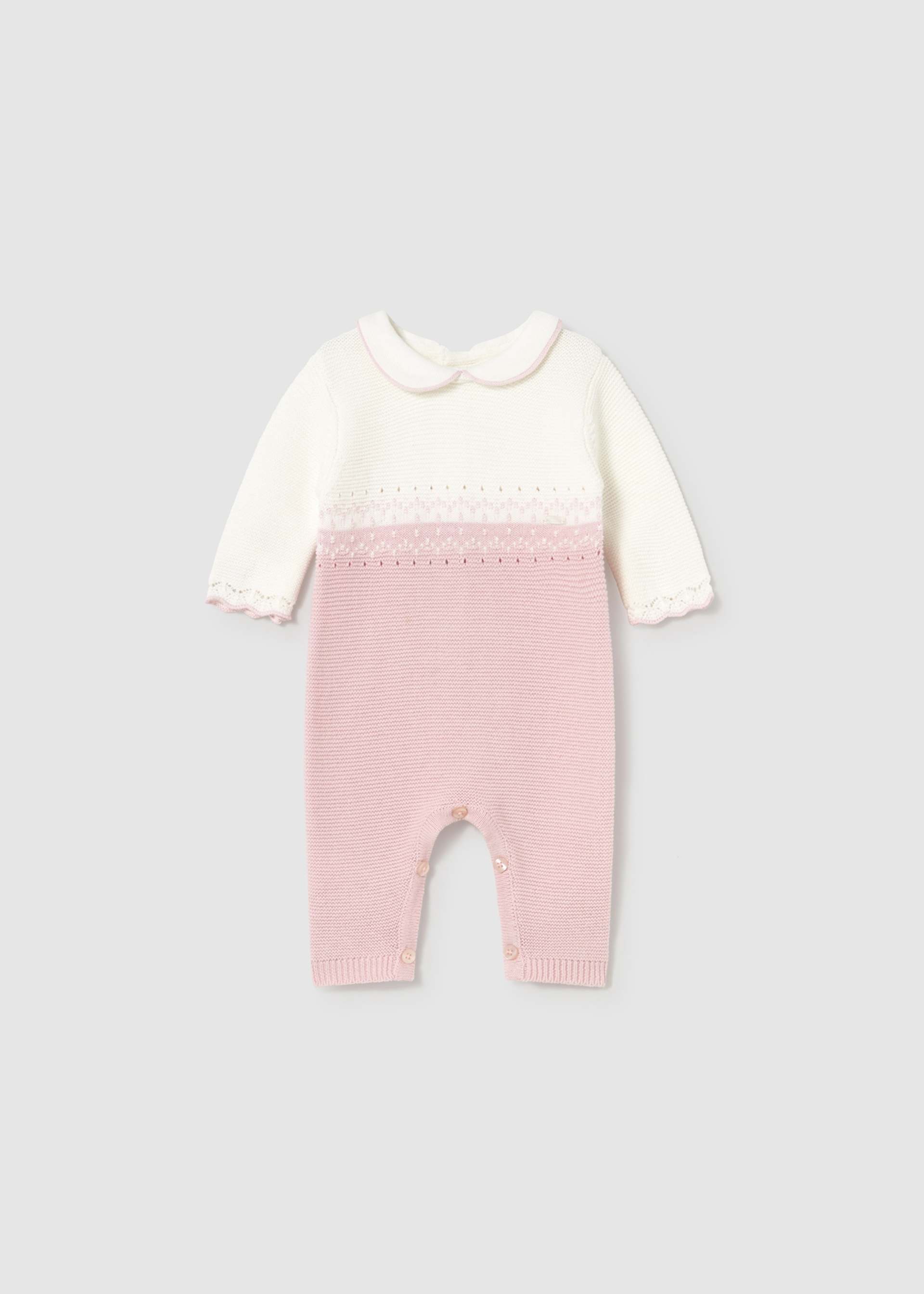 Babygrow tricô recém nascida