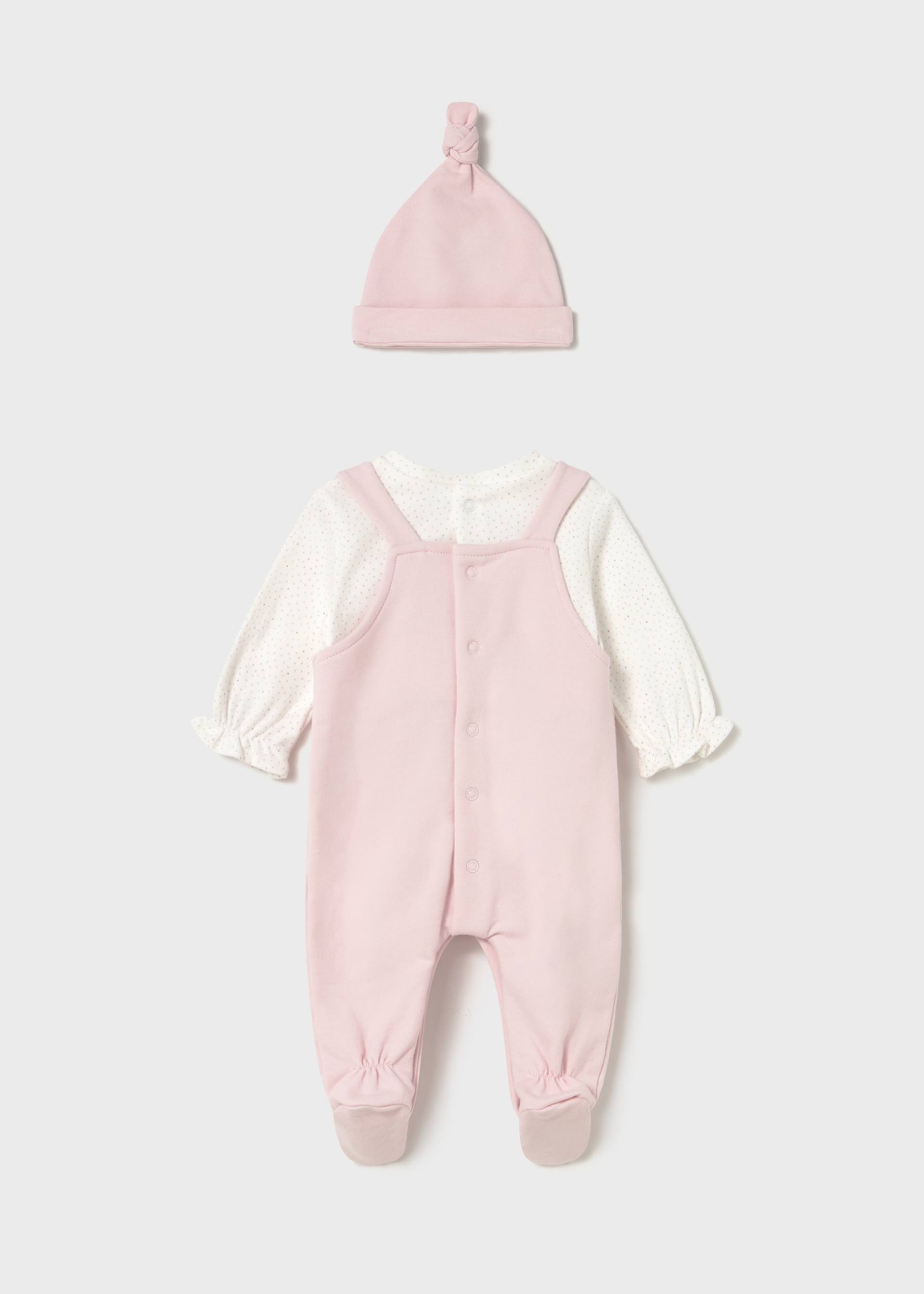 Babygrow com gorro recém nascida