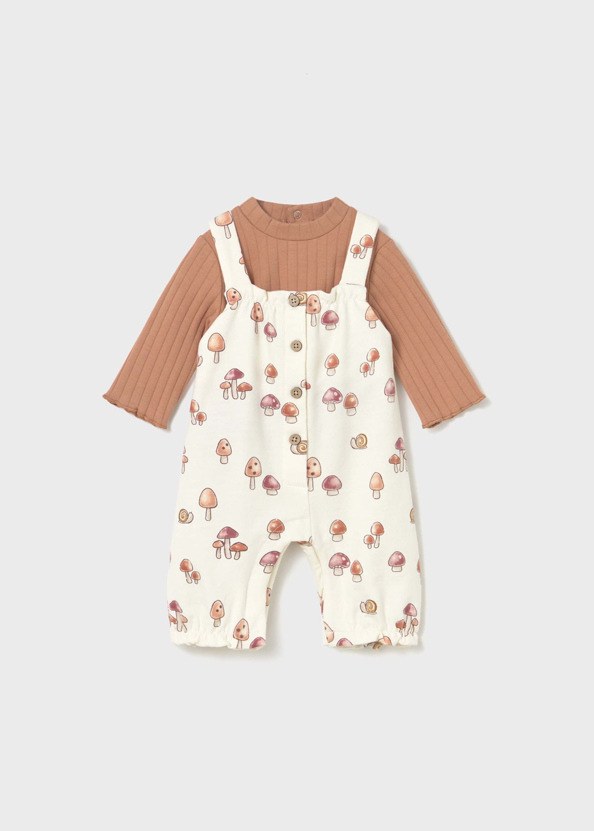 Newborn dungarees and T-shirt set