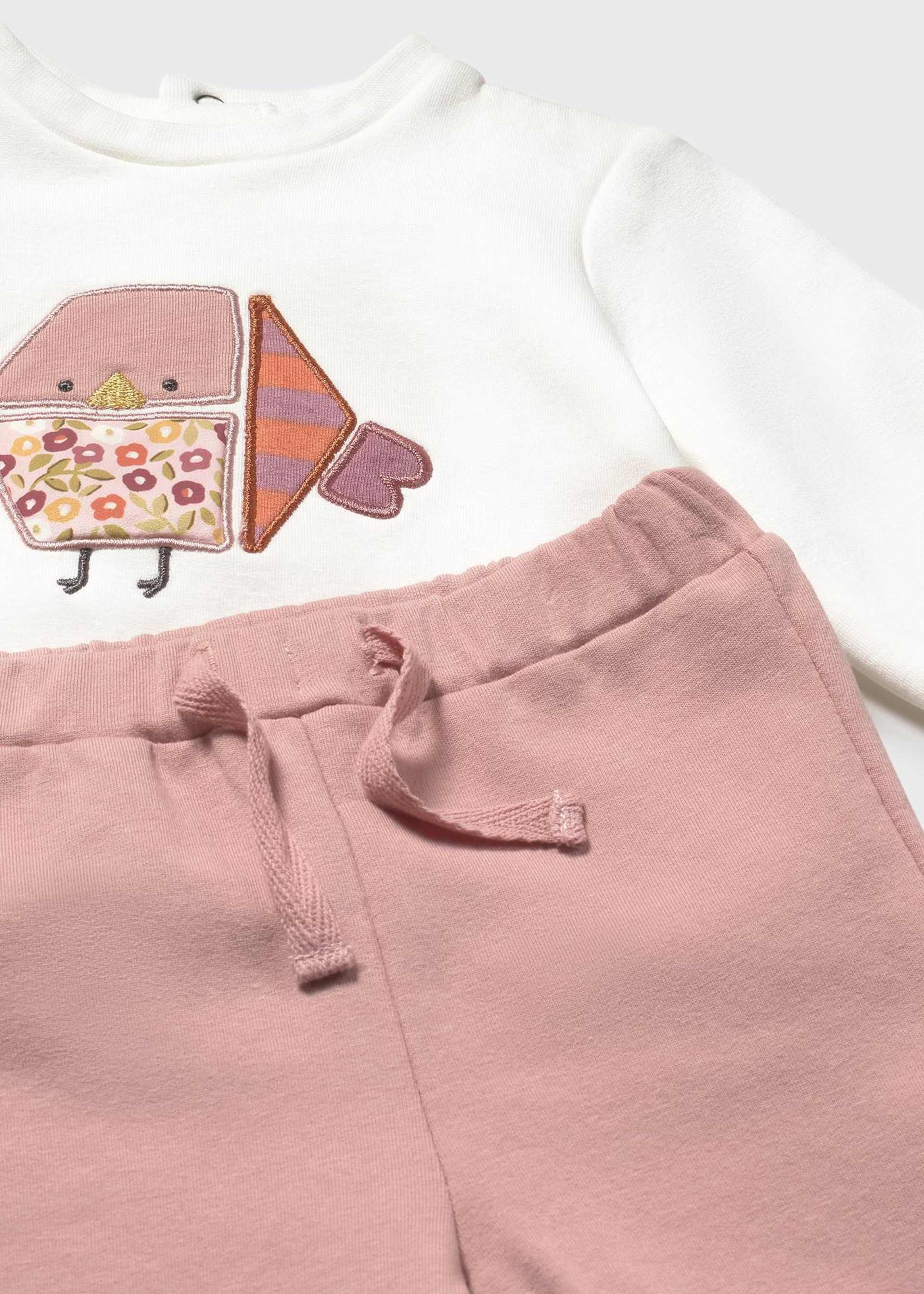 Chándal con chaleco estampado recién nacida