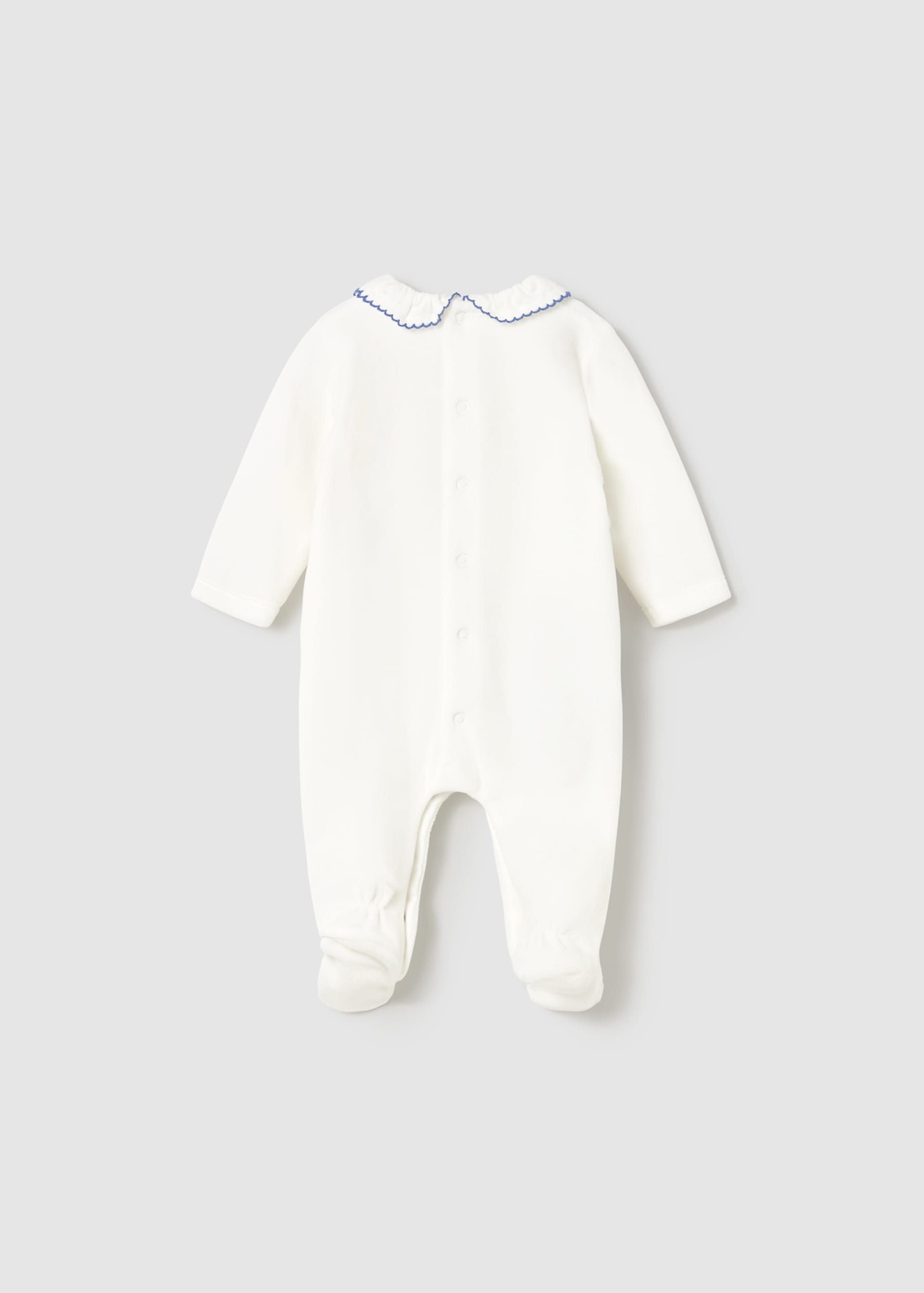 Newborn Girl 2-Piece Velour One Piece Set