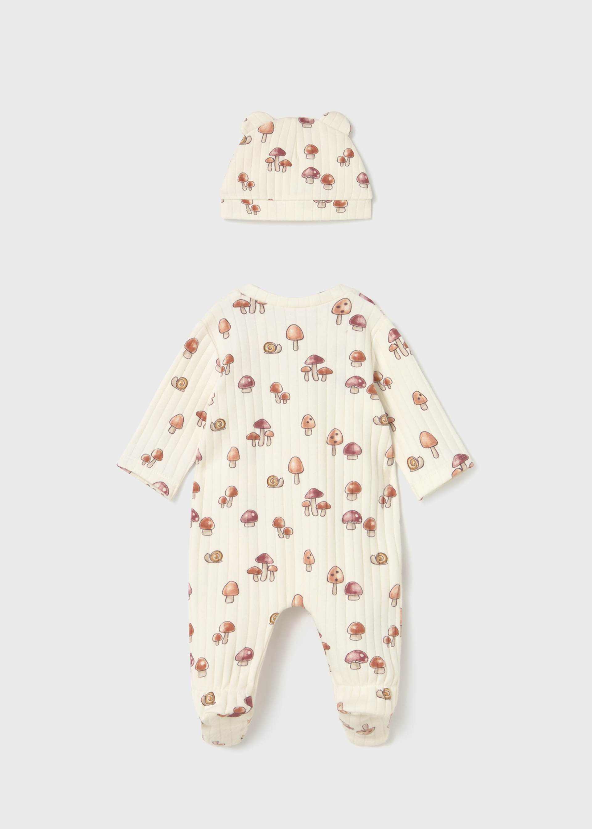 Newborn Girl One Piece with Hat