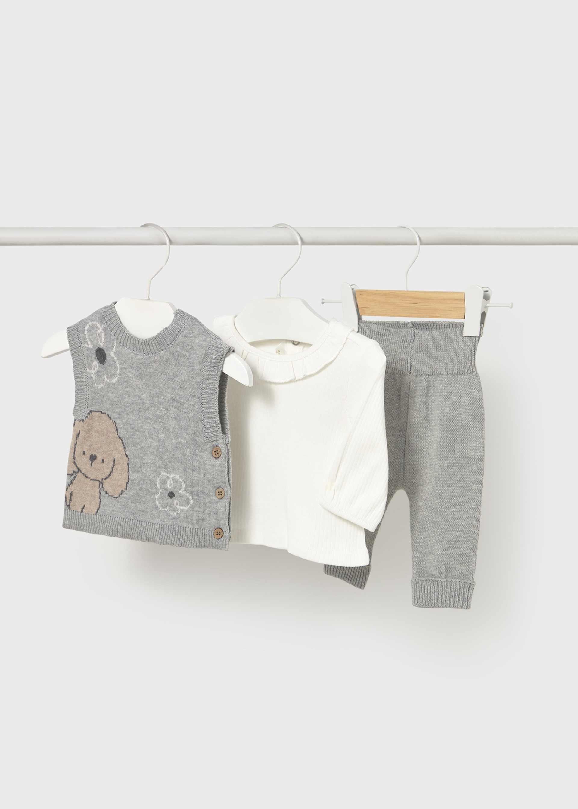 Ensemble gilet 3 pièces nouveau-né