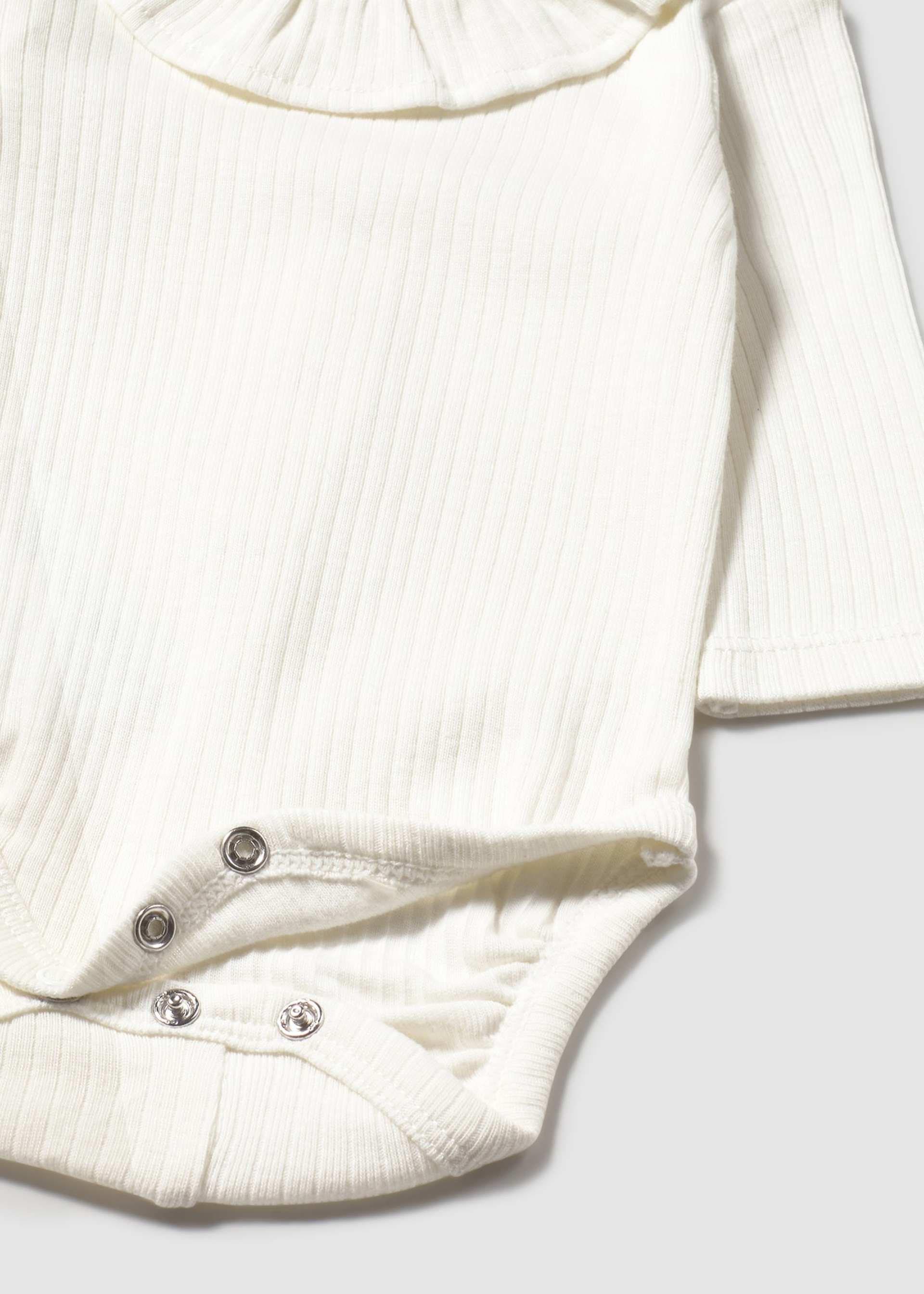 Newborn Girl Ruffled Collar Bodysuit