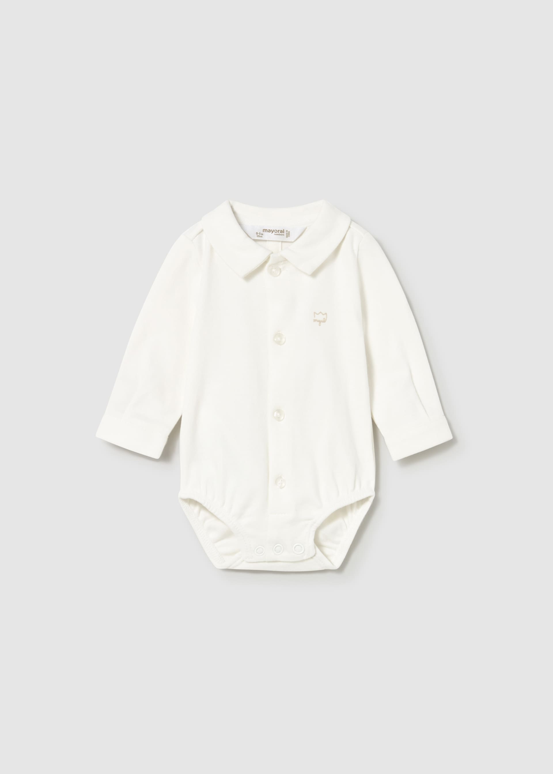Newborn Boy Collared Shirt Bodysuit