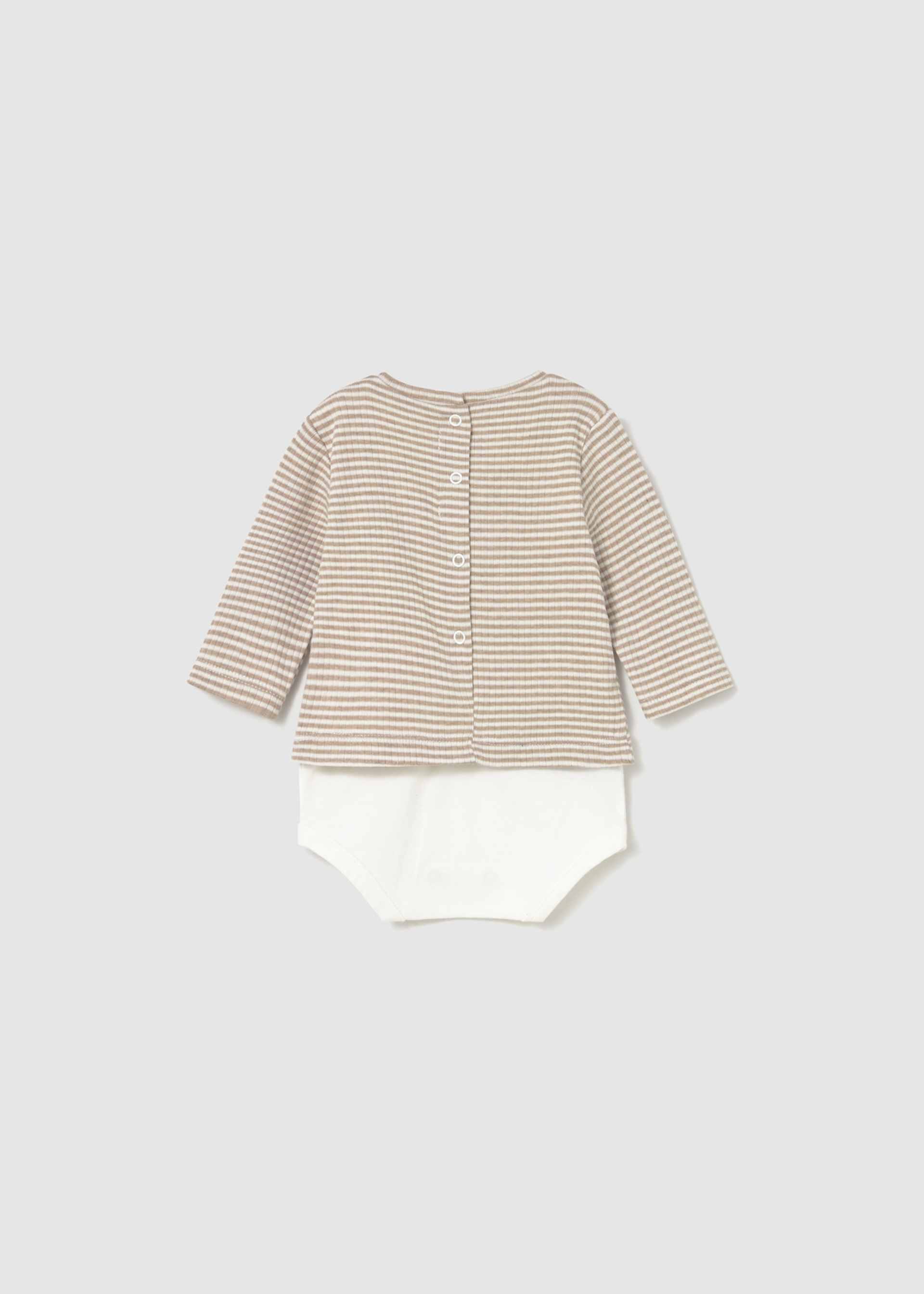 Newborn striped bodysuit