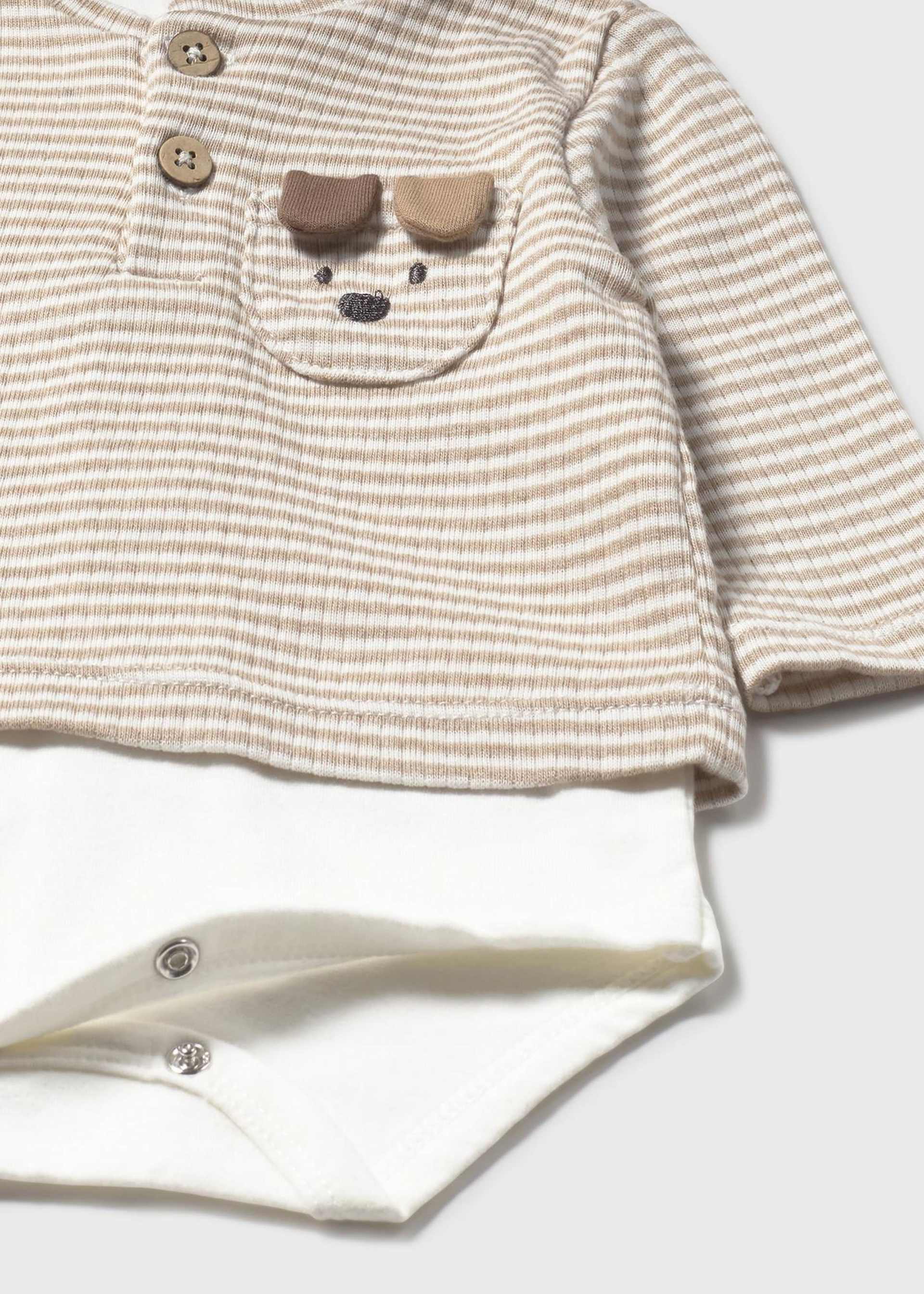 Newborn Boy Striped Bodysuit