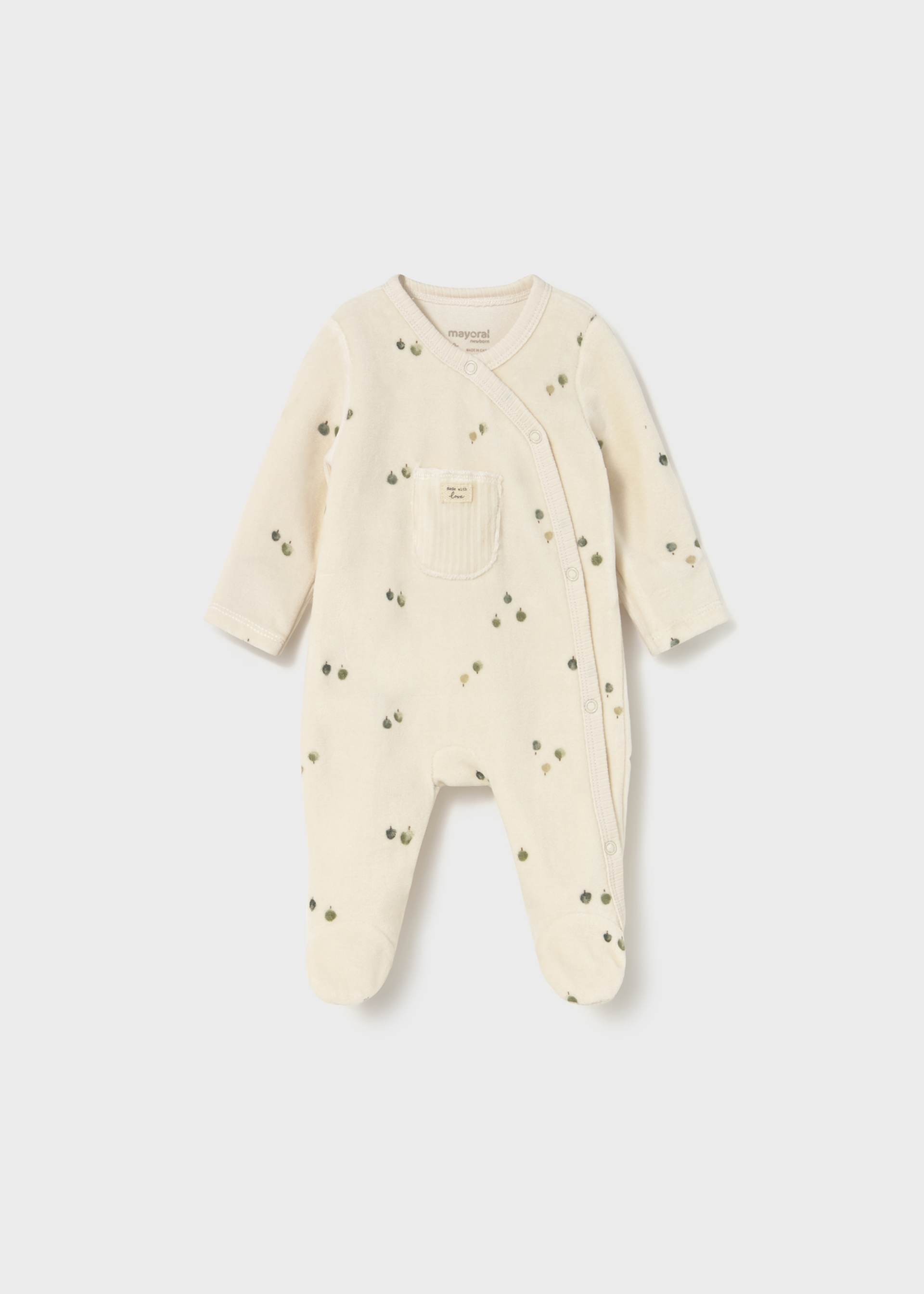 Newborn unisex romper with feet