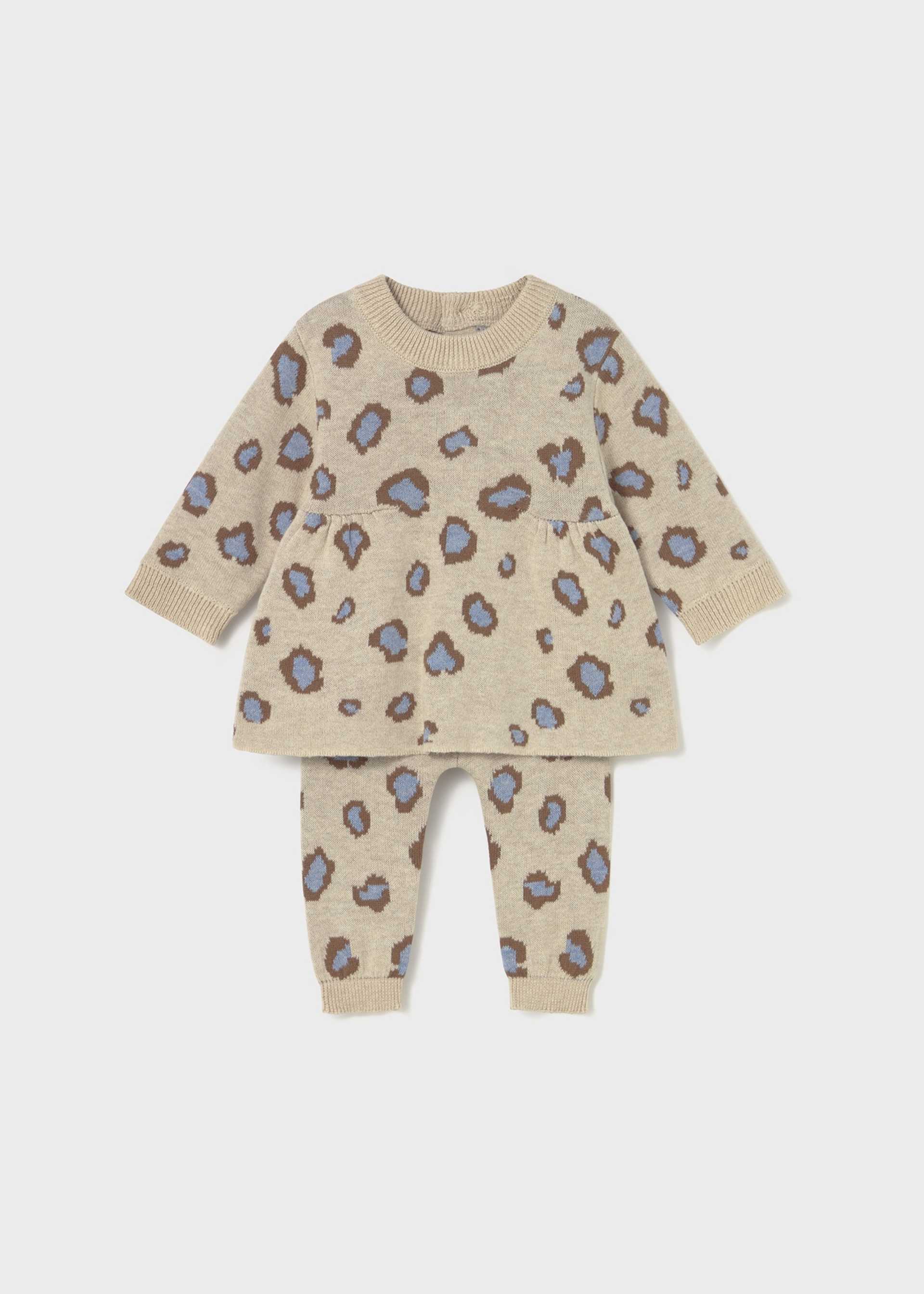 Newborn Girl 2-Piece Printed Set