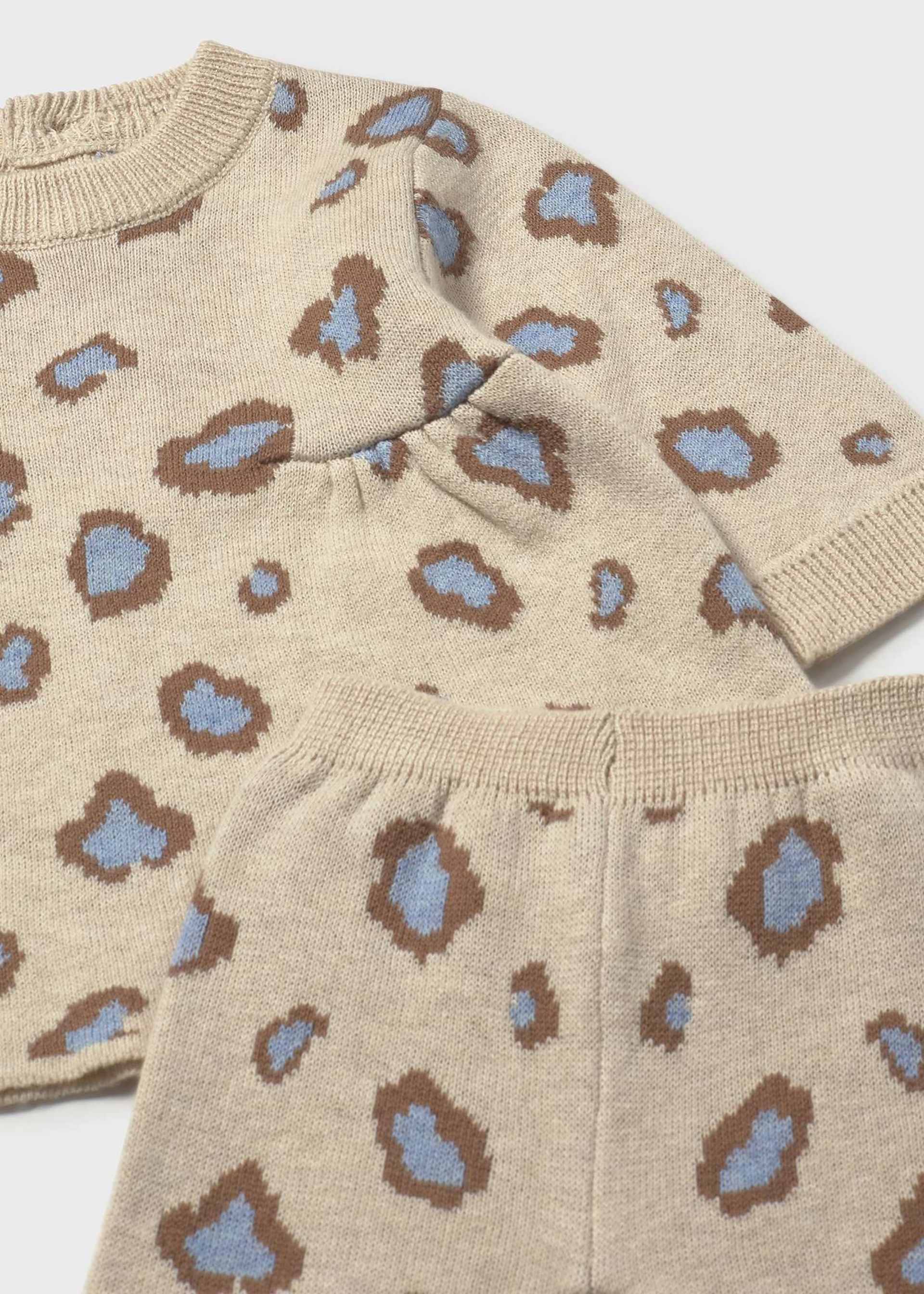 Conjunto leggings estampado recién nacida