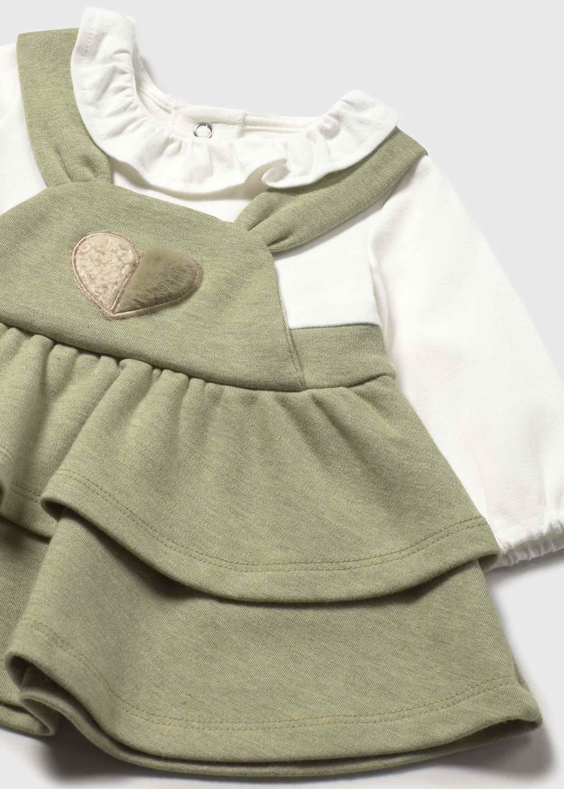 Newborn Girl Dungaree Dress