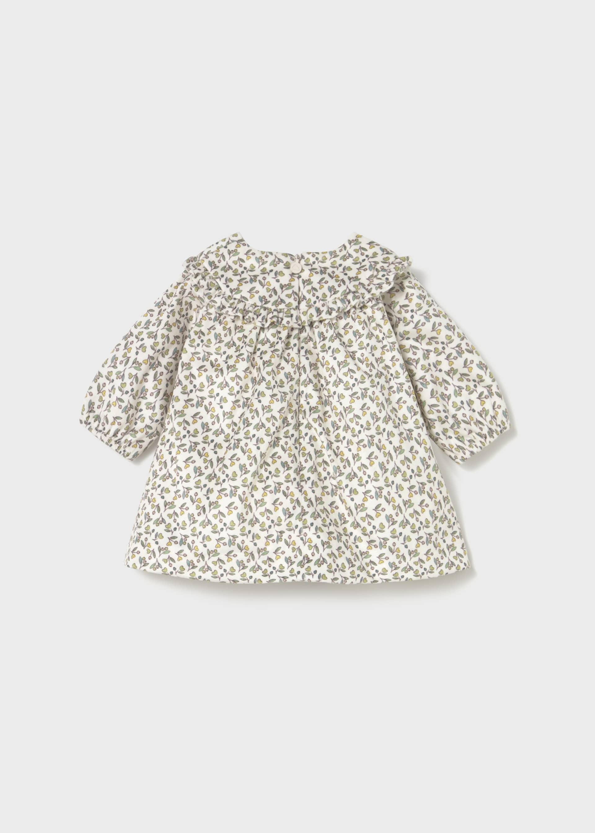 Rochie catifea cu imprimeu nou-nascut