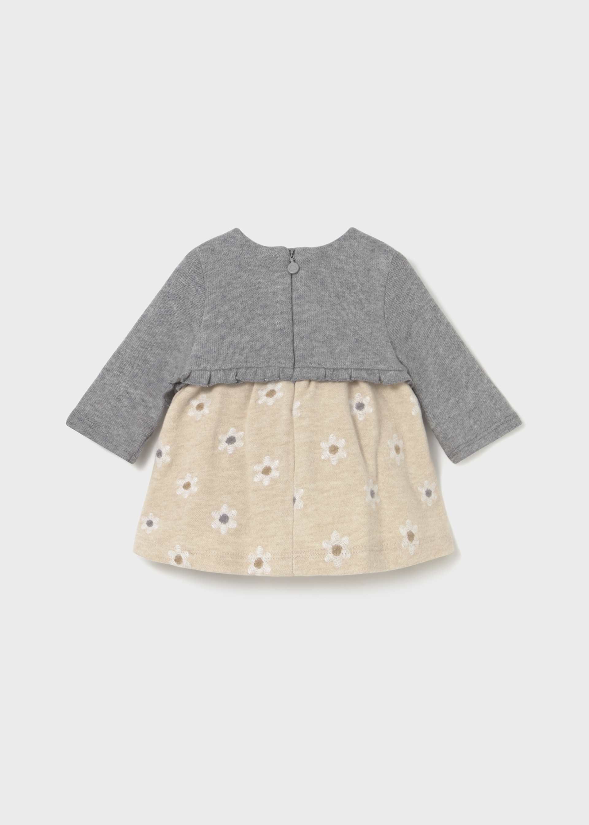 Robe avec cardigan simulé nouveau-né