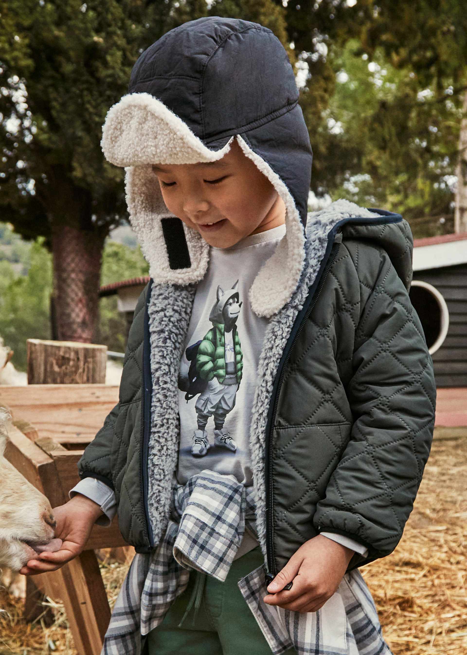 Chaquetón reversible borrego unisex