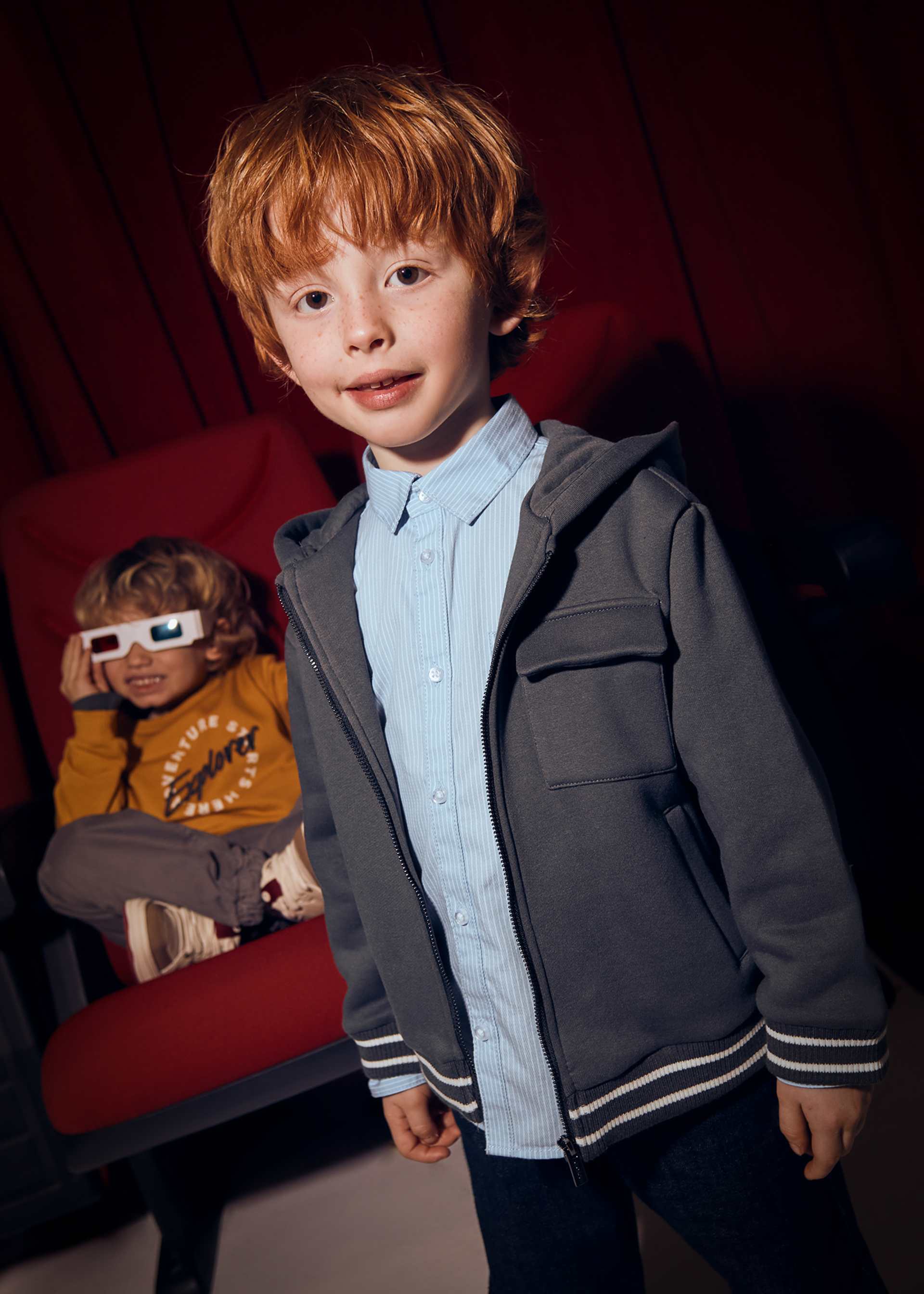 Sudadera cremallera niño