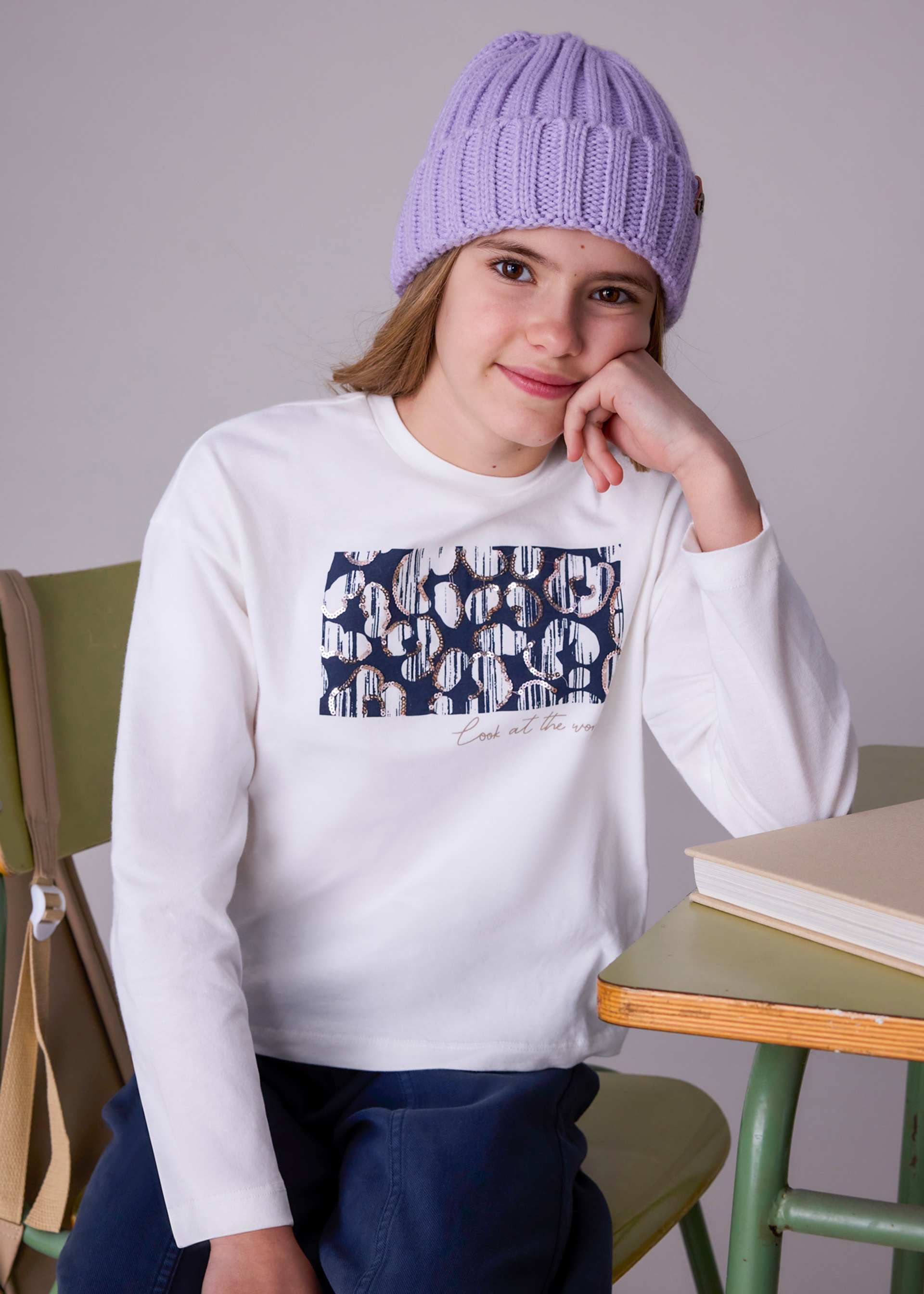 T-shirt graphisme fille