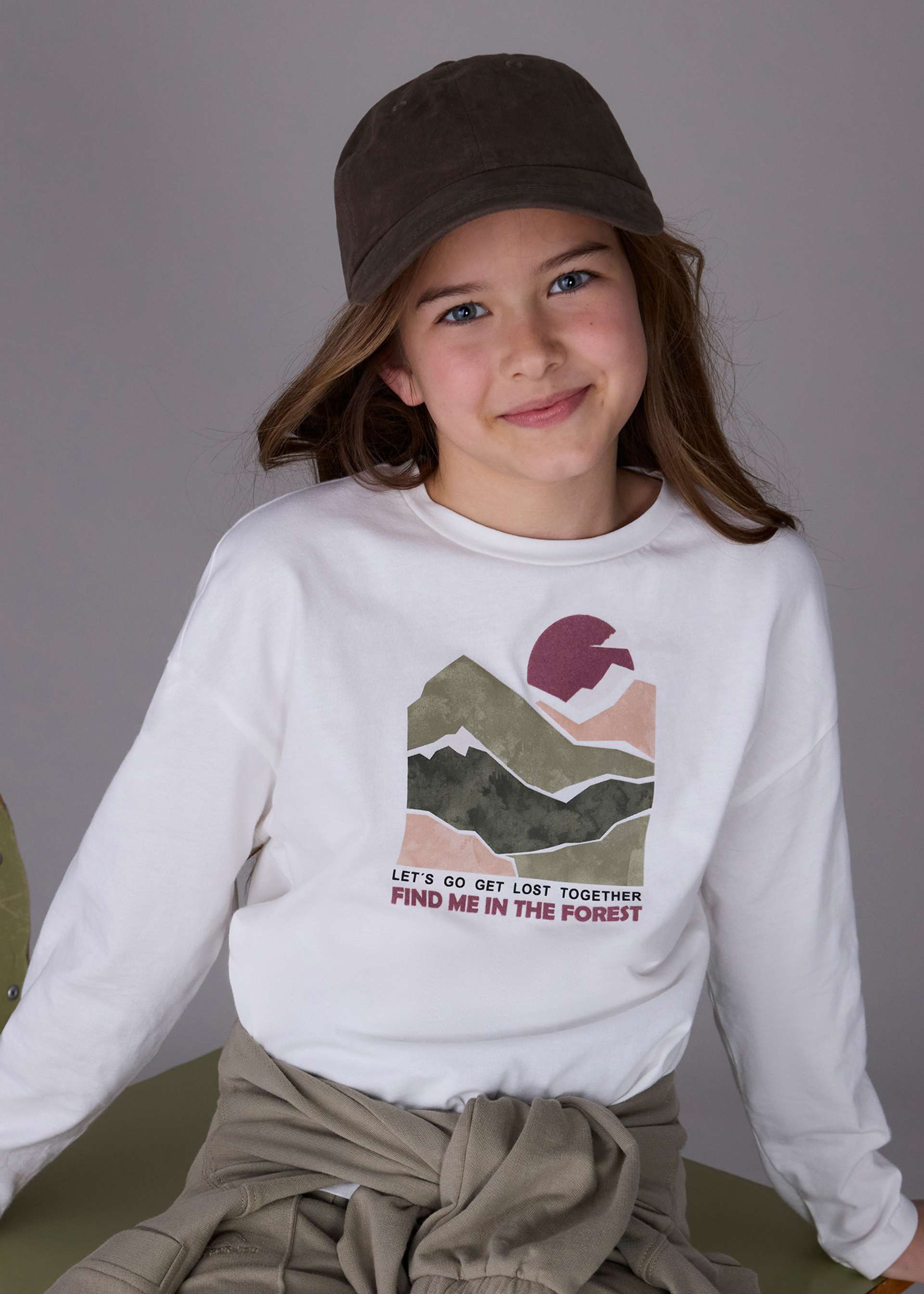 Shirt Printmotiv Teenager Mädchen