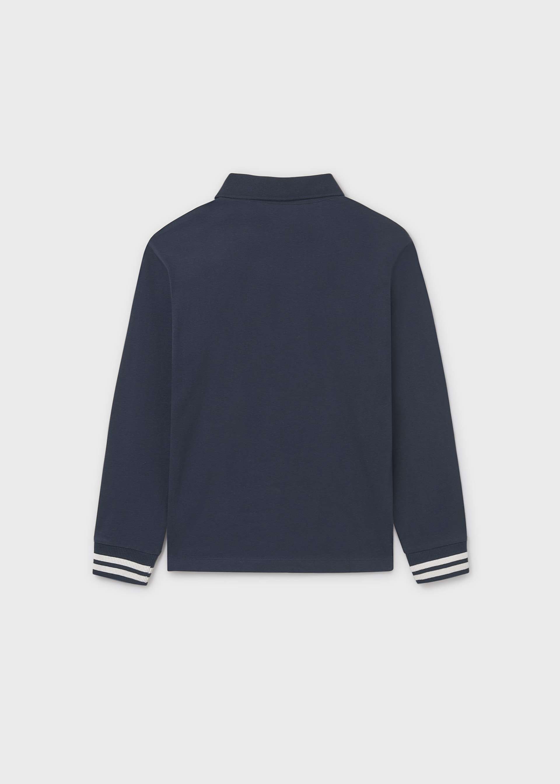 Boys contrast polo shirt