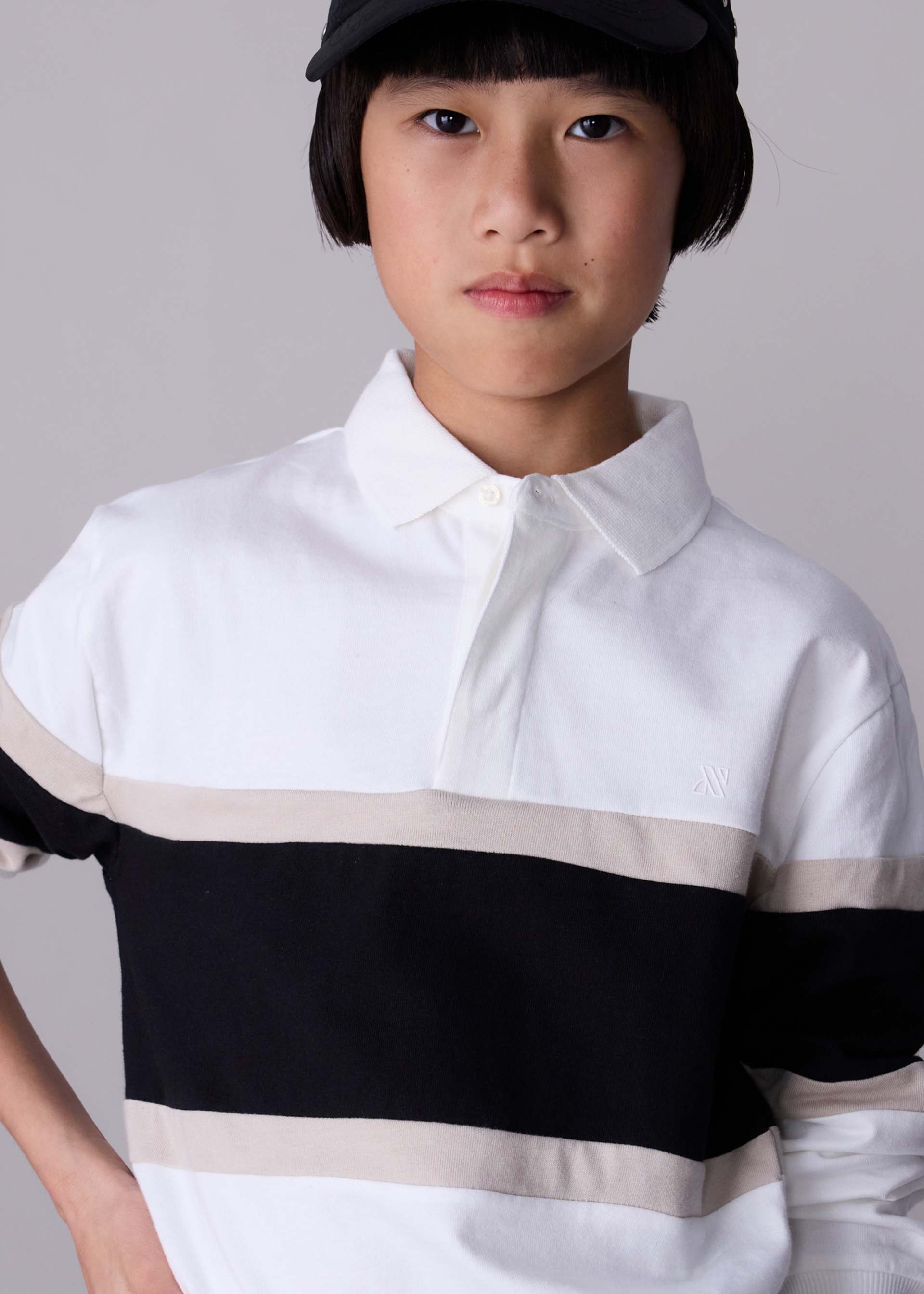 Poloshirt Blockstreifen Teenager Jungen