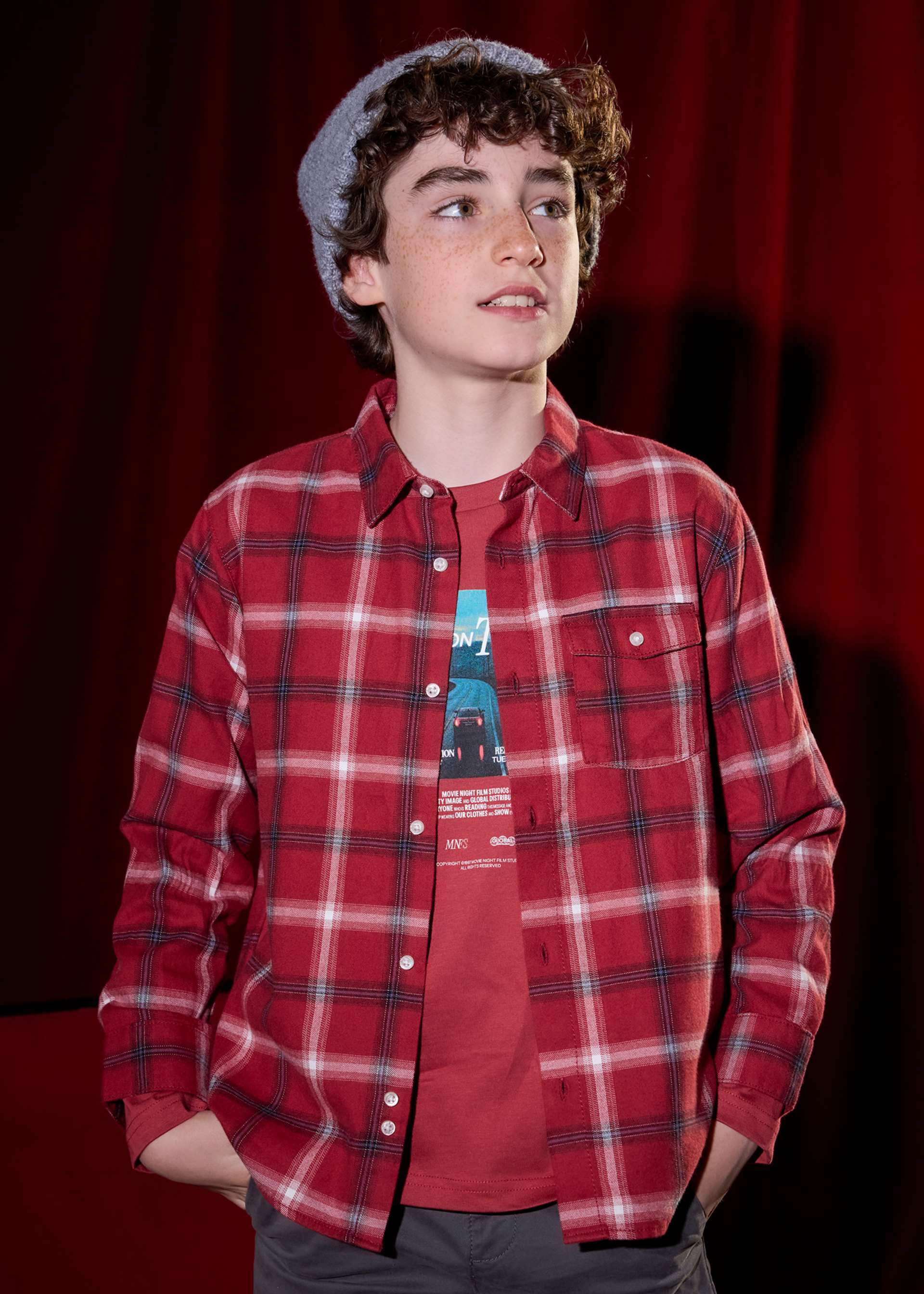 Boys flannel check shirt