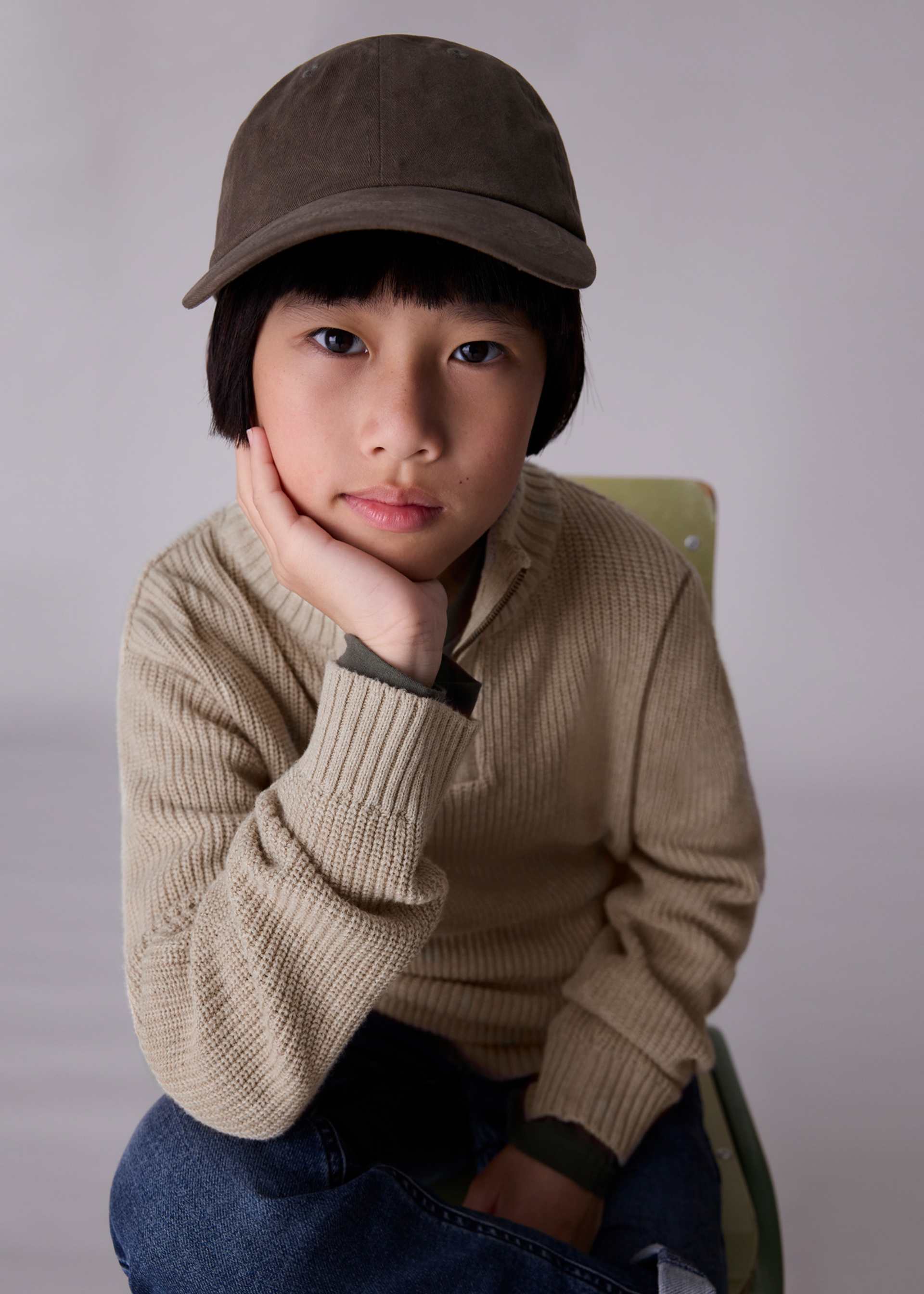 Boy Quarter Zip Sweater