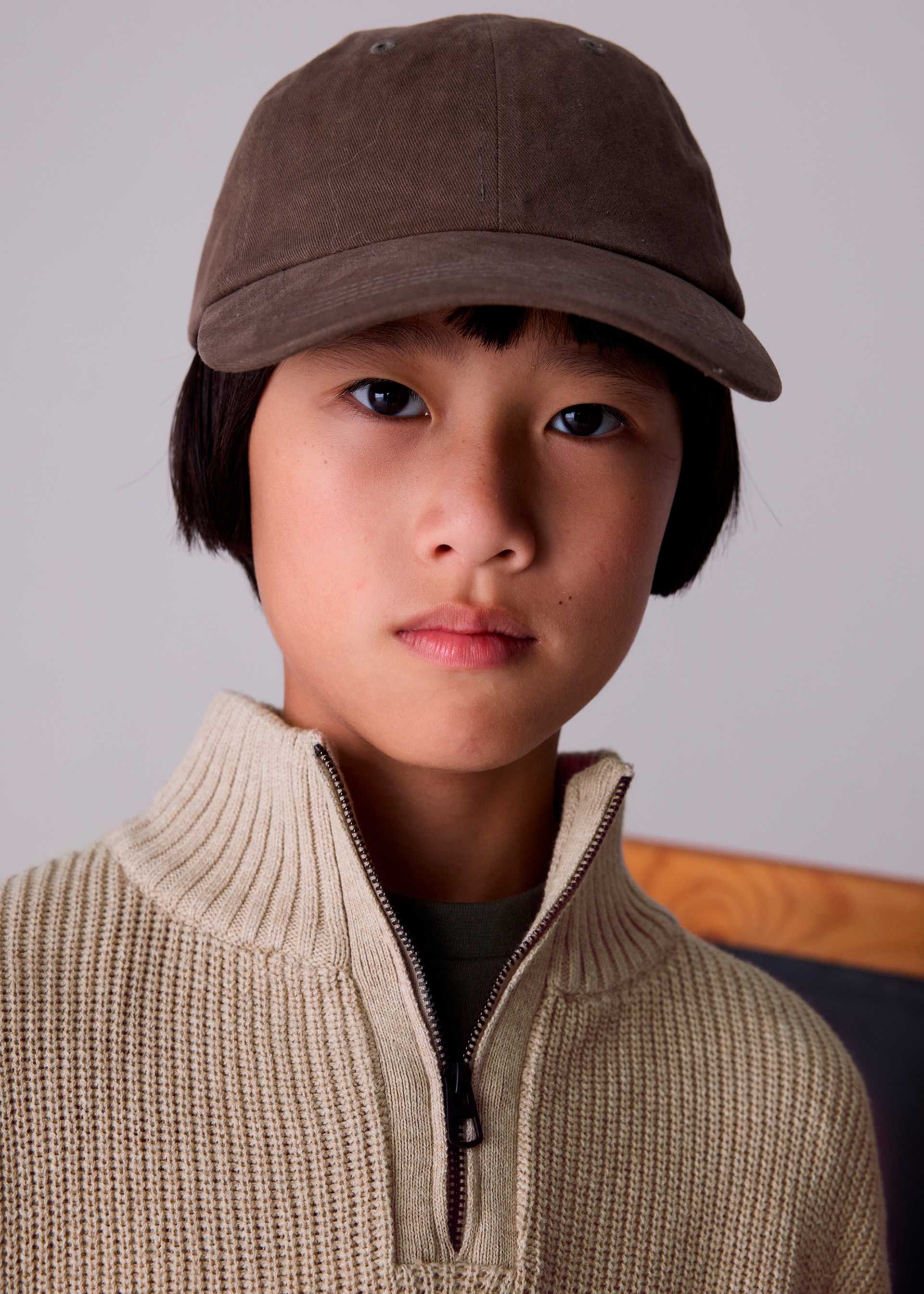 Maglione colletto cerniera ragazzo