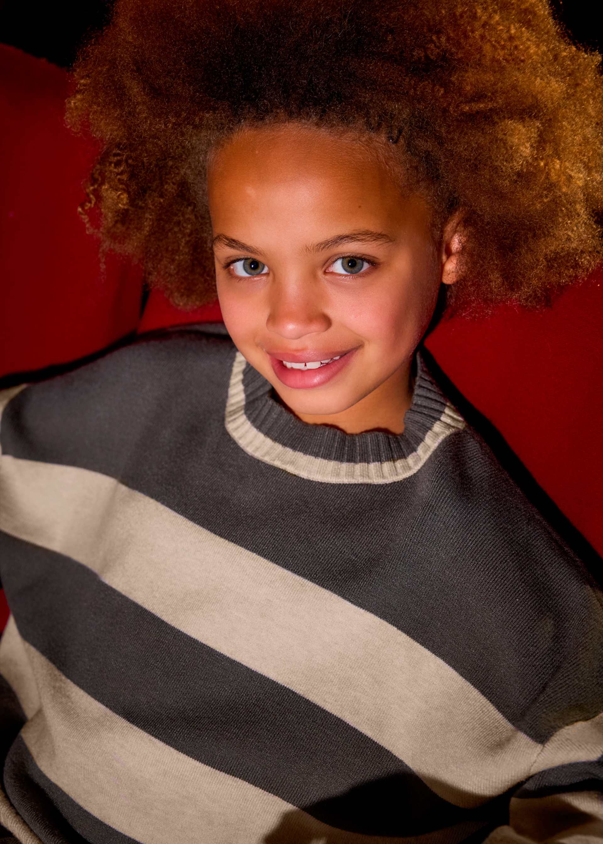 Girls striped jumper