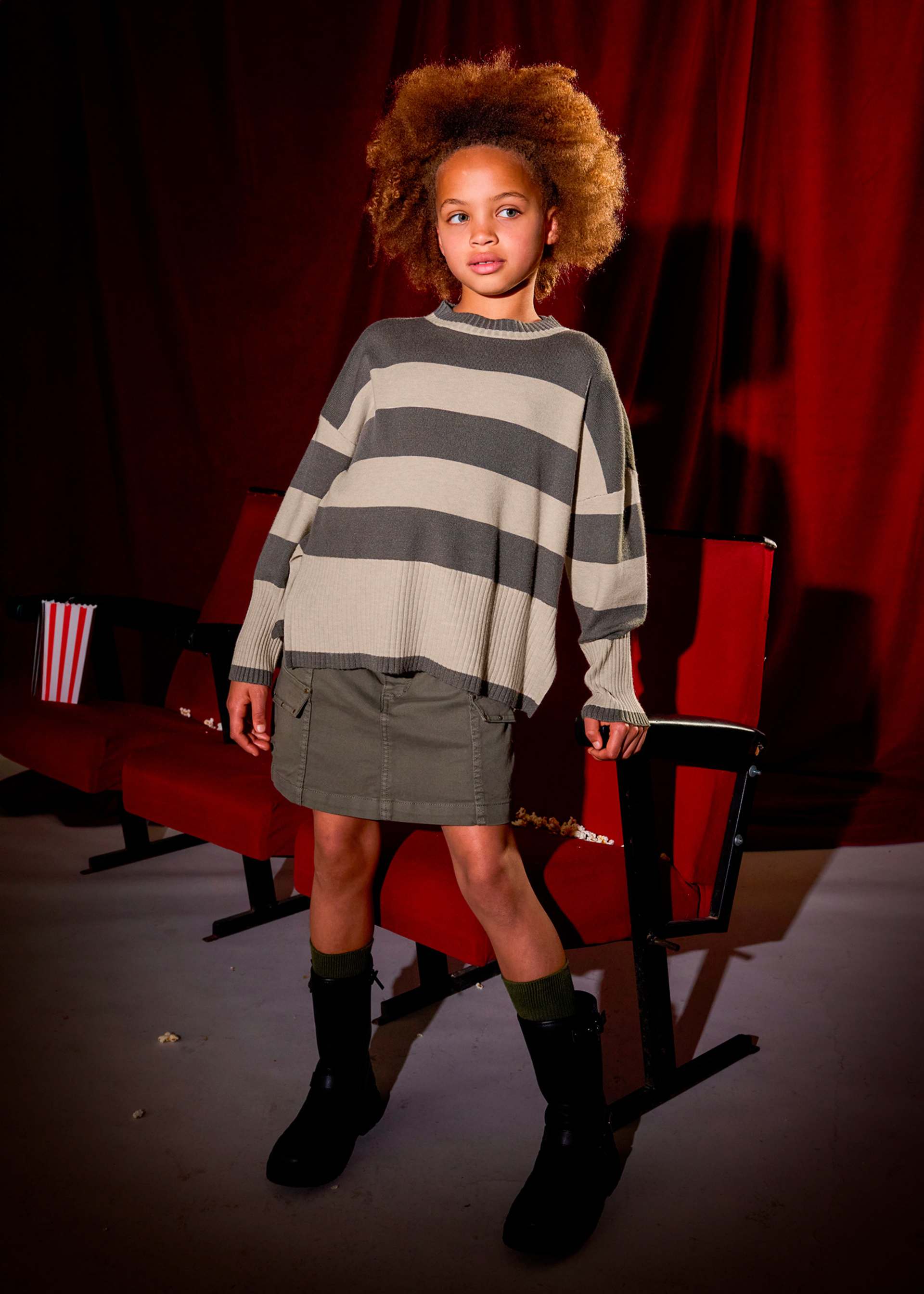 Girls striped jumper