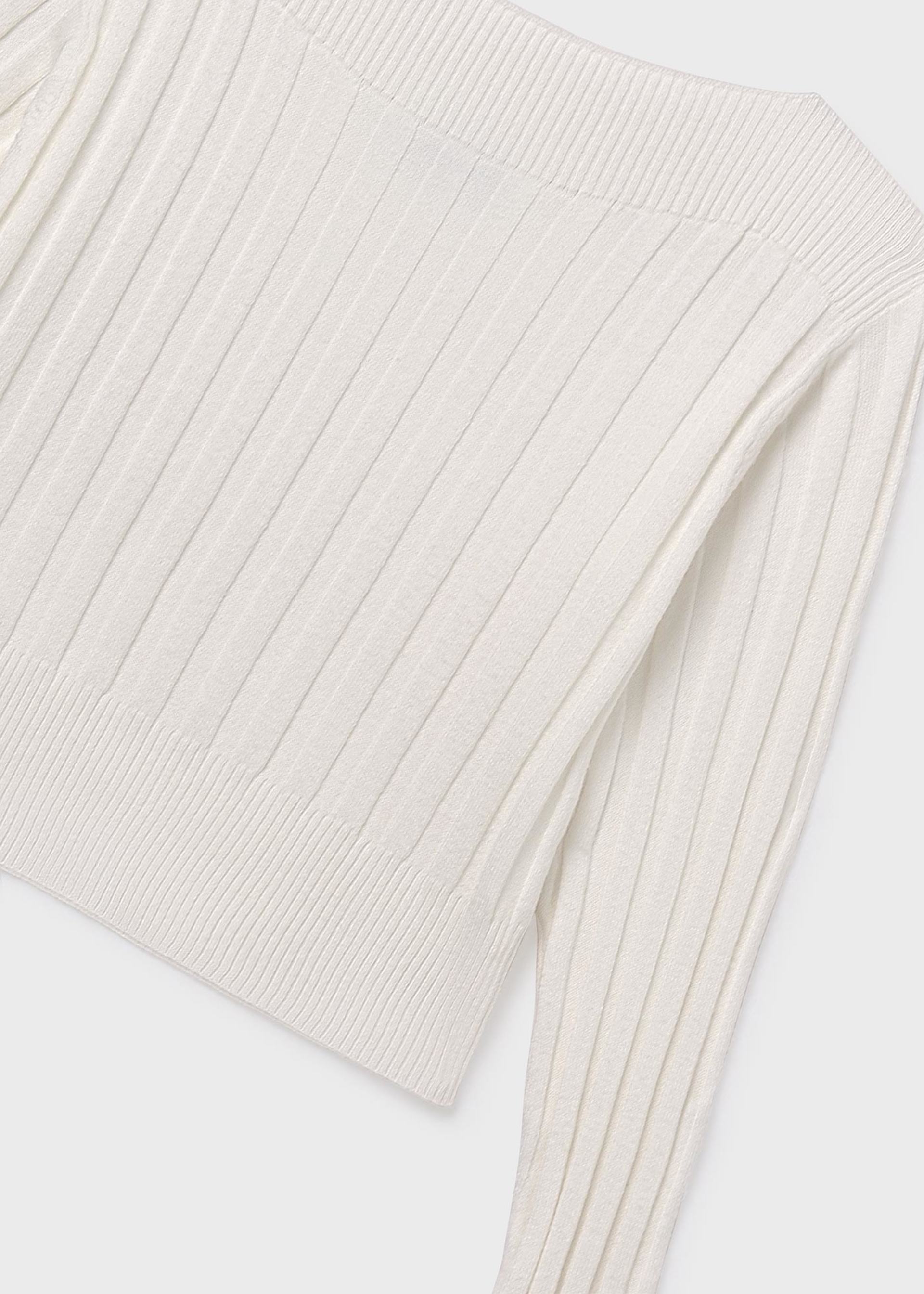 Girls detailed rib knit jumper