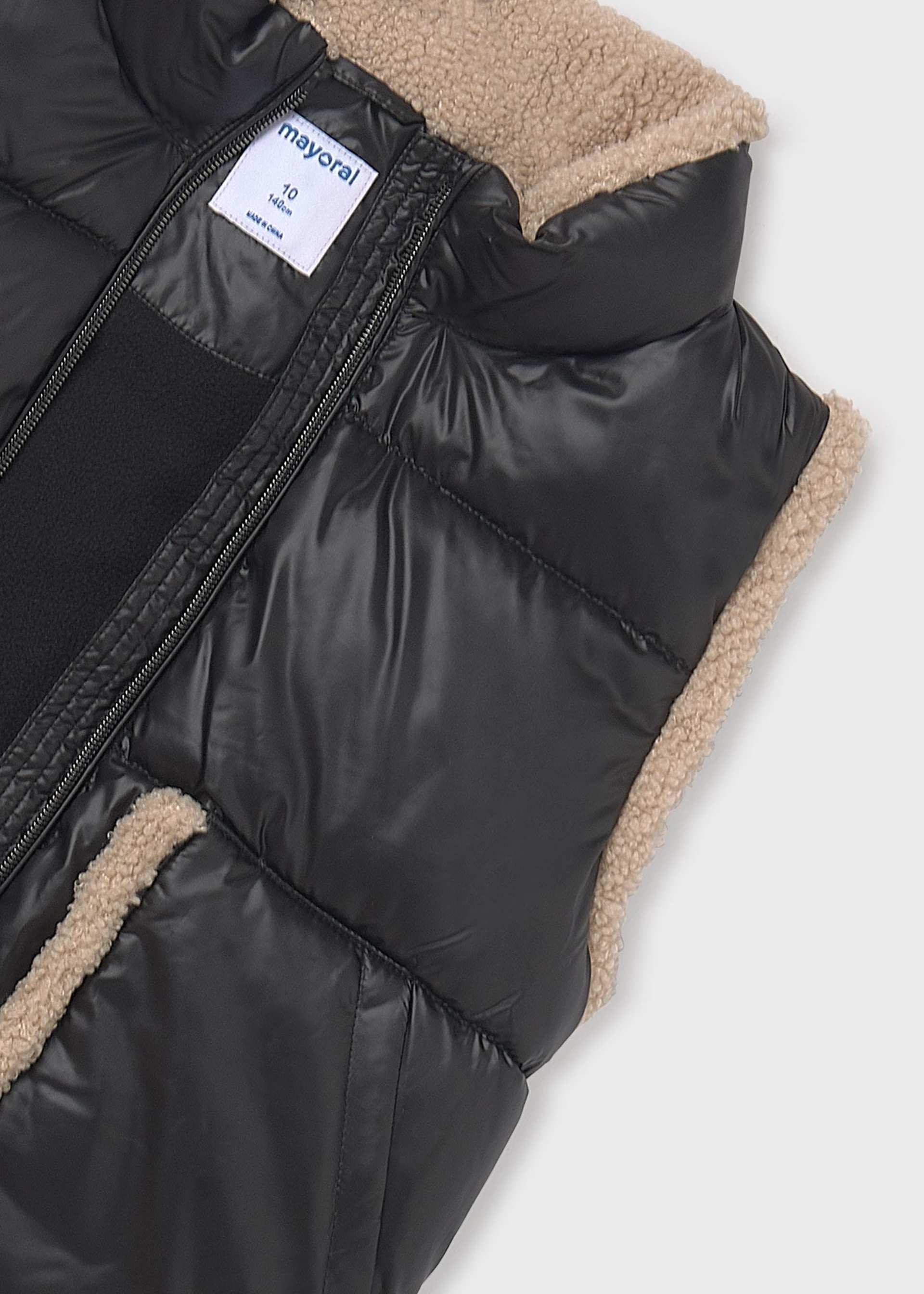 Girls sheepskin gilet