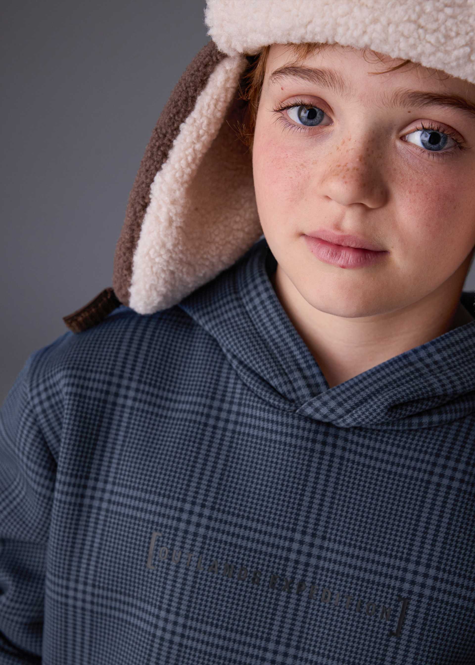 Sweatshirt gemustert Teenager Jungen