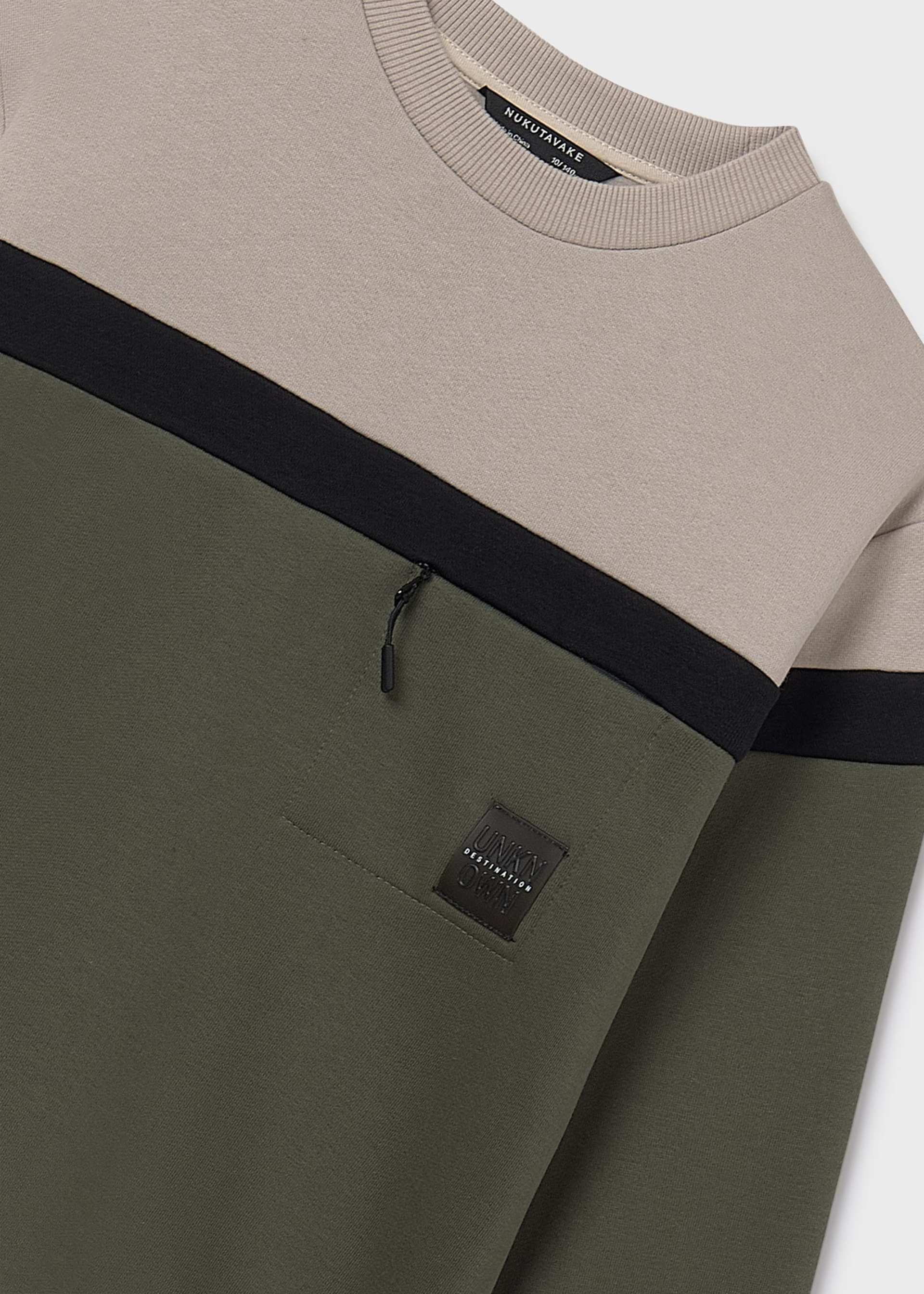 Boy Color Block Sweatshirt