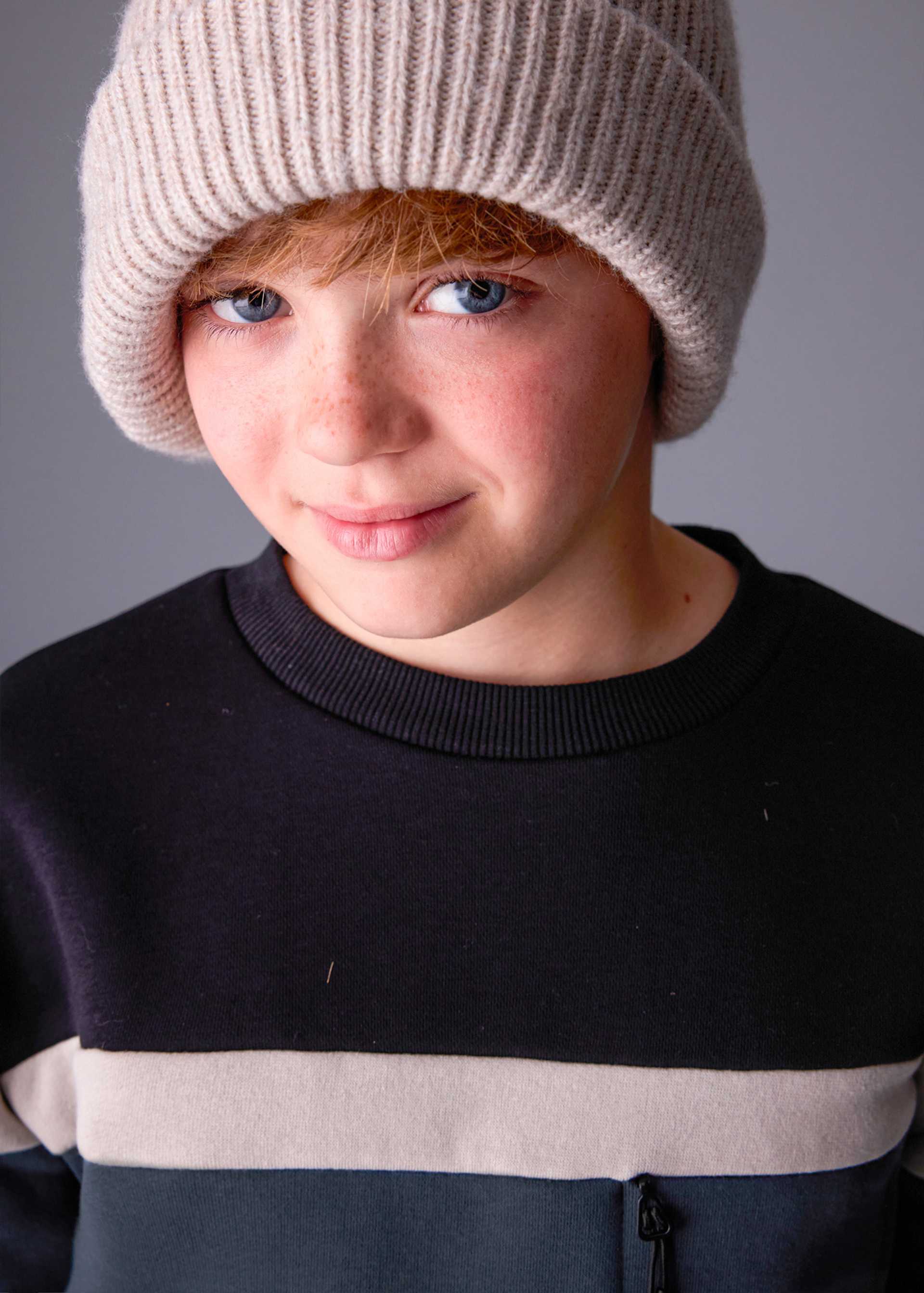 Sweatshirt color block Teenager Jungen