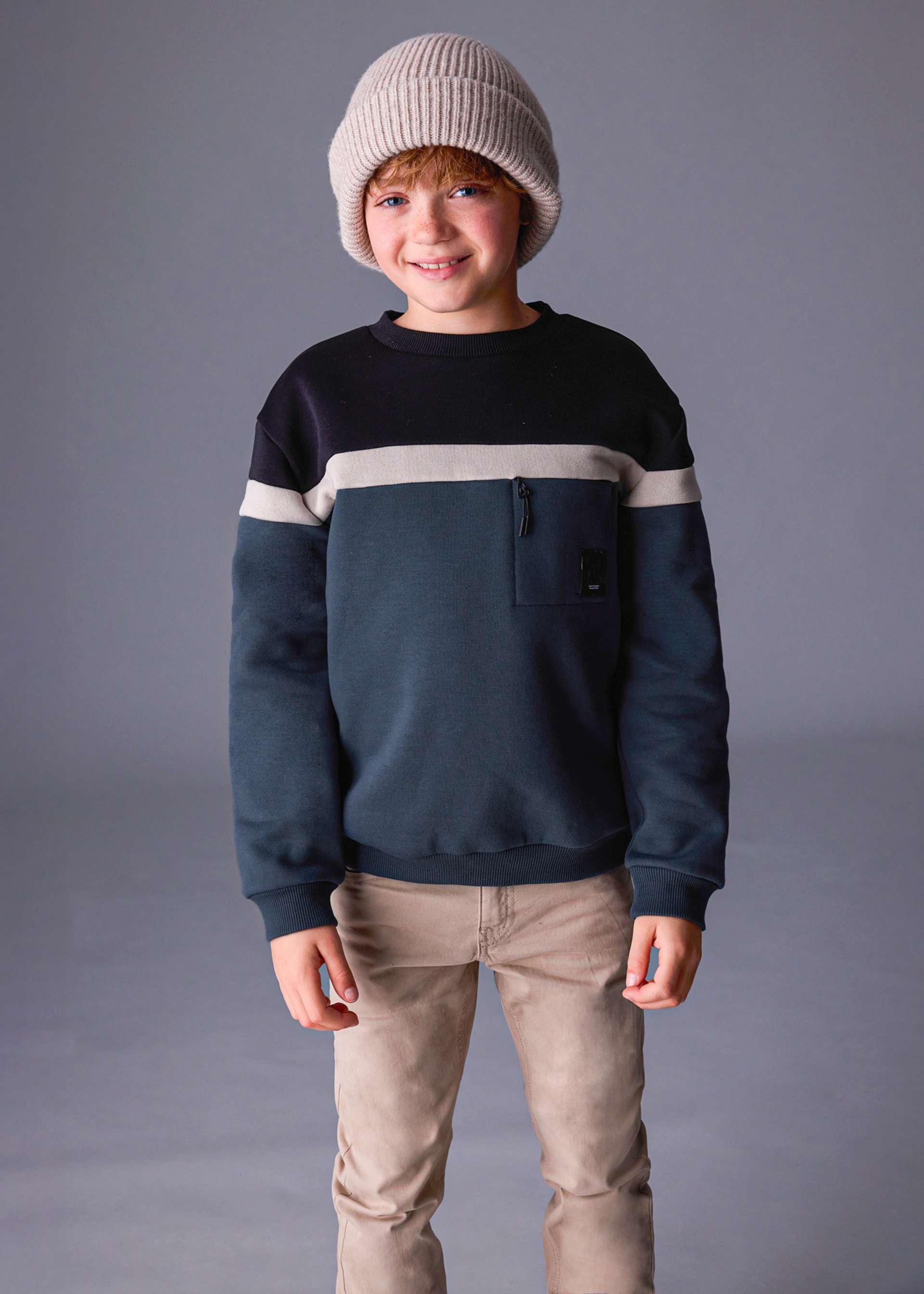 Sudadera bloques chico