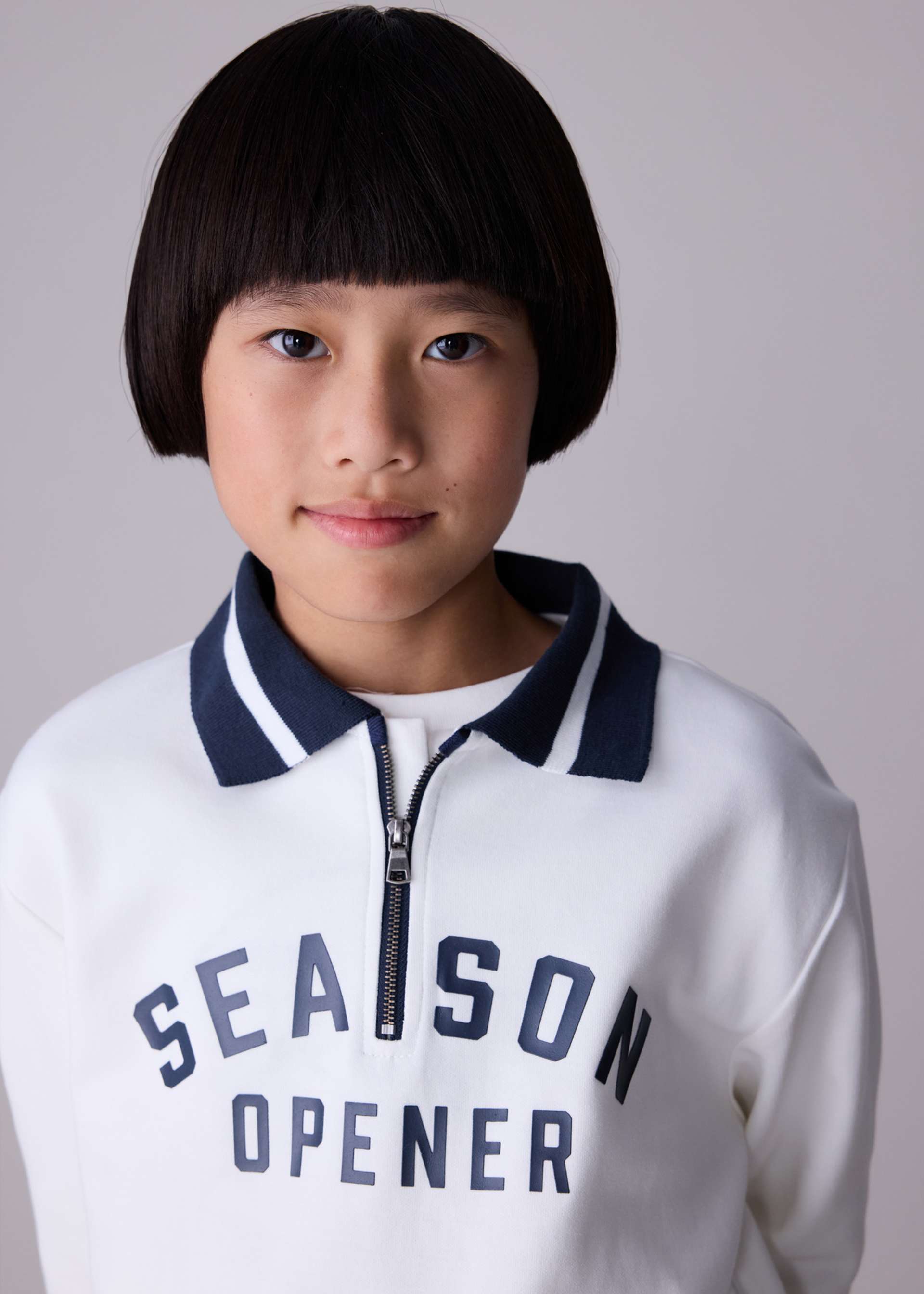 Boys quarter zip jumper