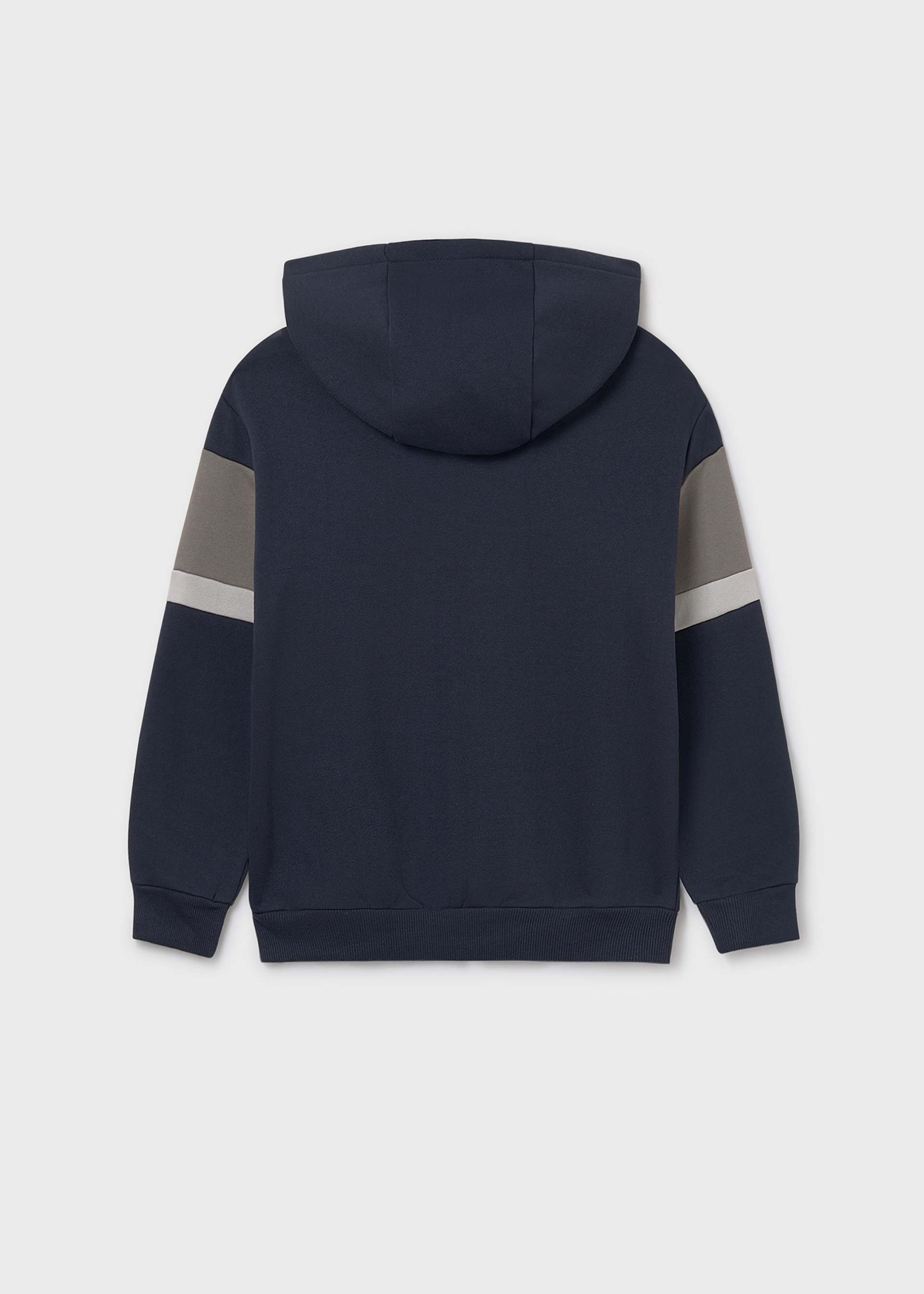 Sudadera cremallera bandas chico