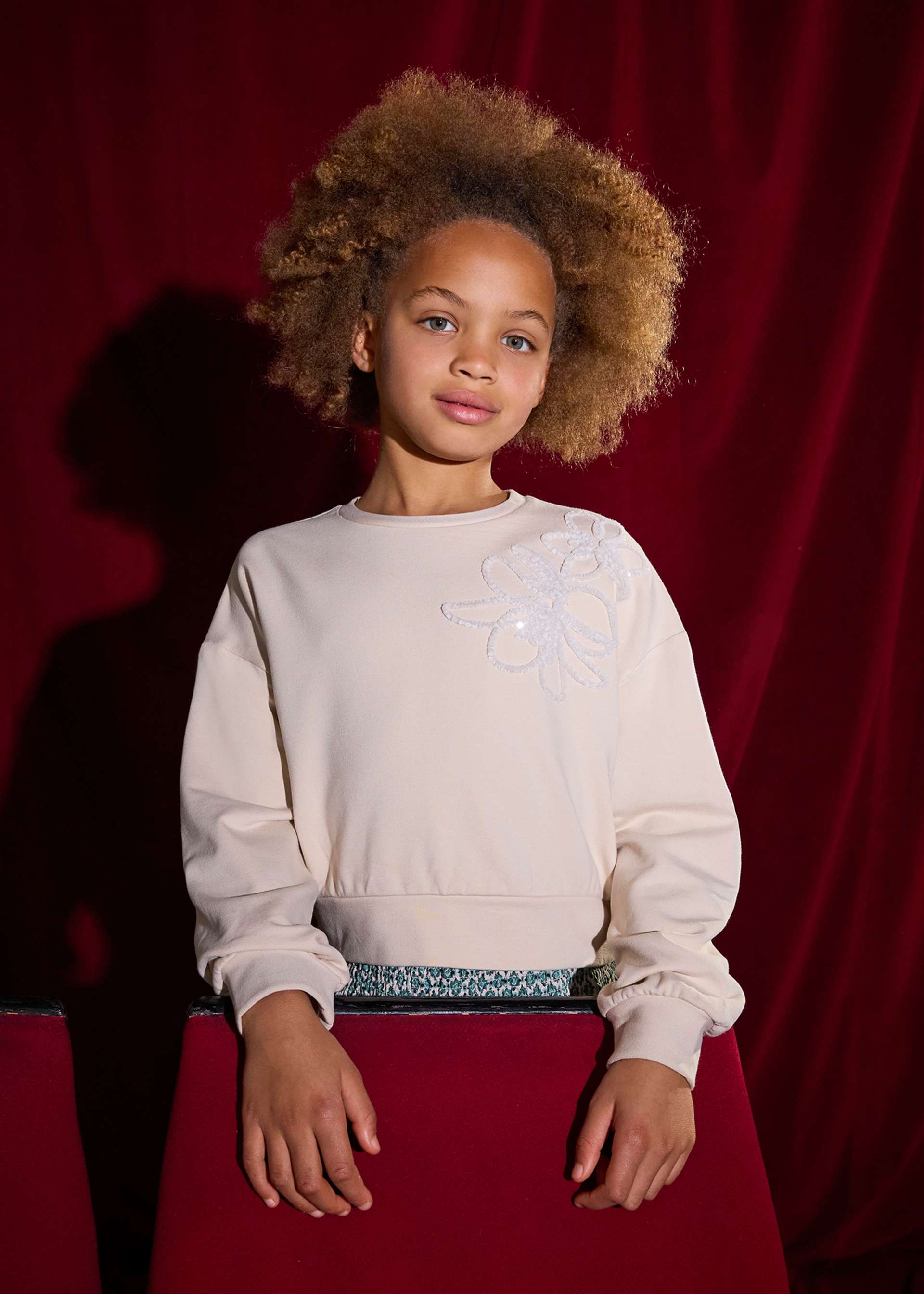 Girl Flower Sweatshirt