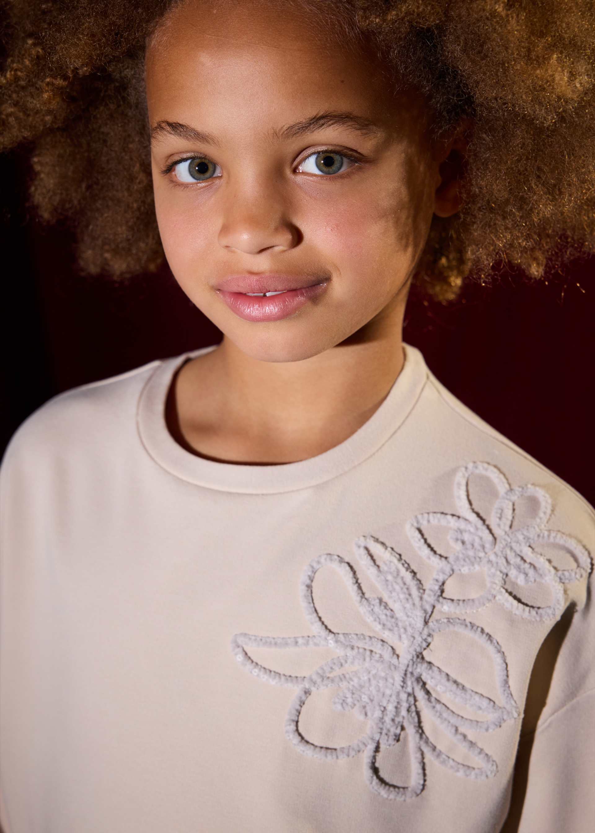 Sweatshirt Blume Teenager Mädchen