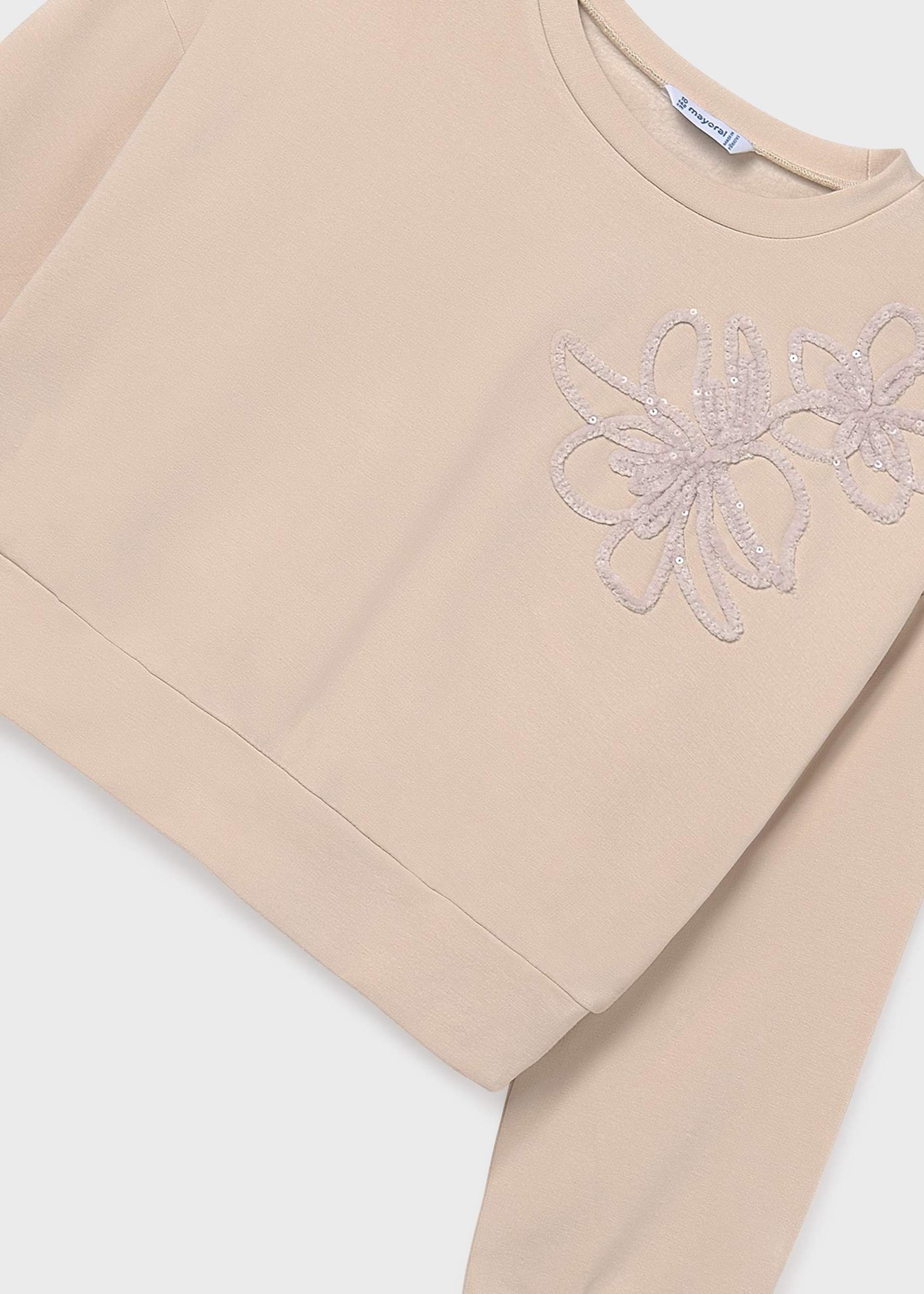 Sudadera flor chica