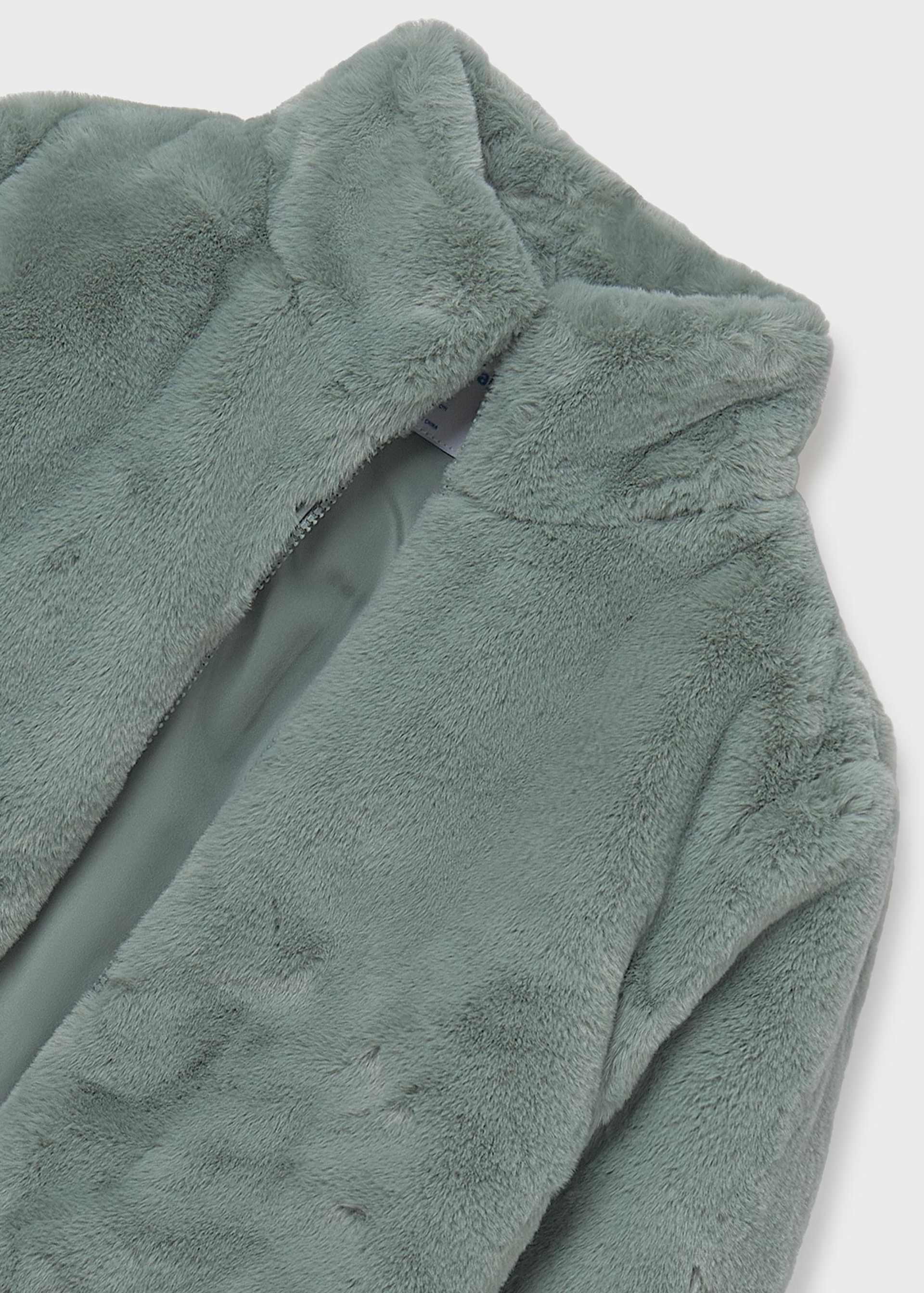 Manteau fourré fille