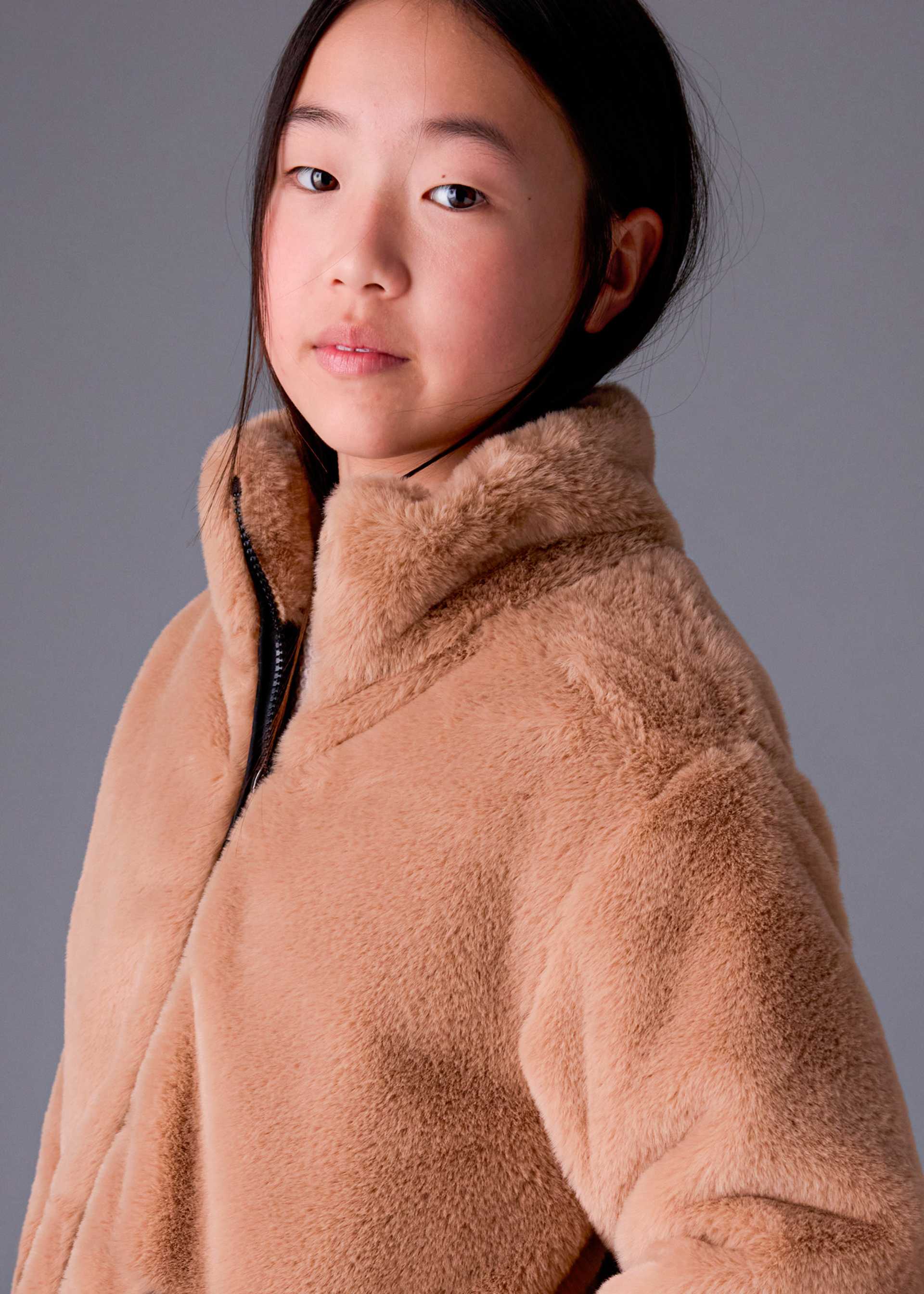 Girl Faux Fur Coat