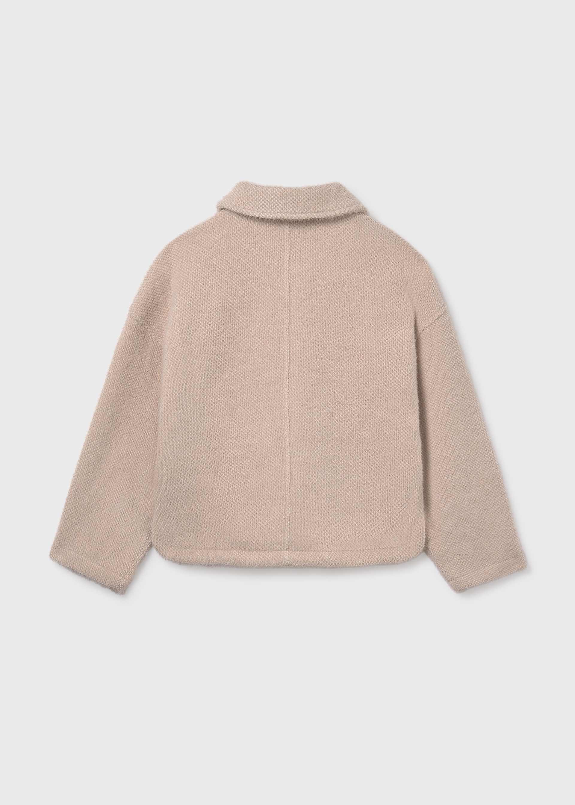 Manteau en maille fourré fille