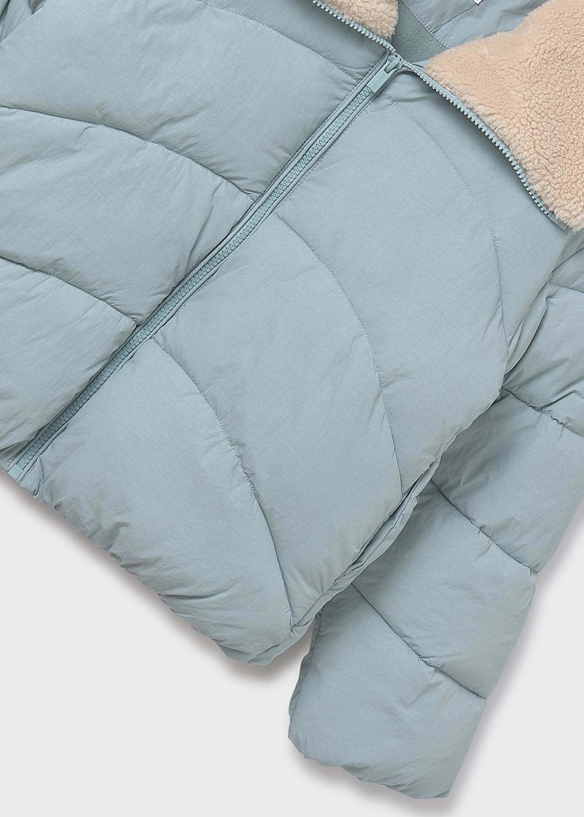 Winterjacke Kragen Lammfellimitat Teenager Mädchen