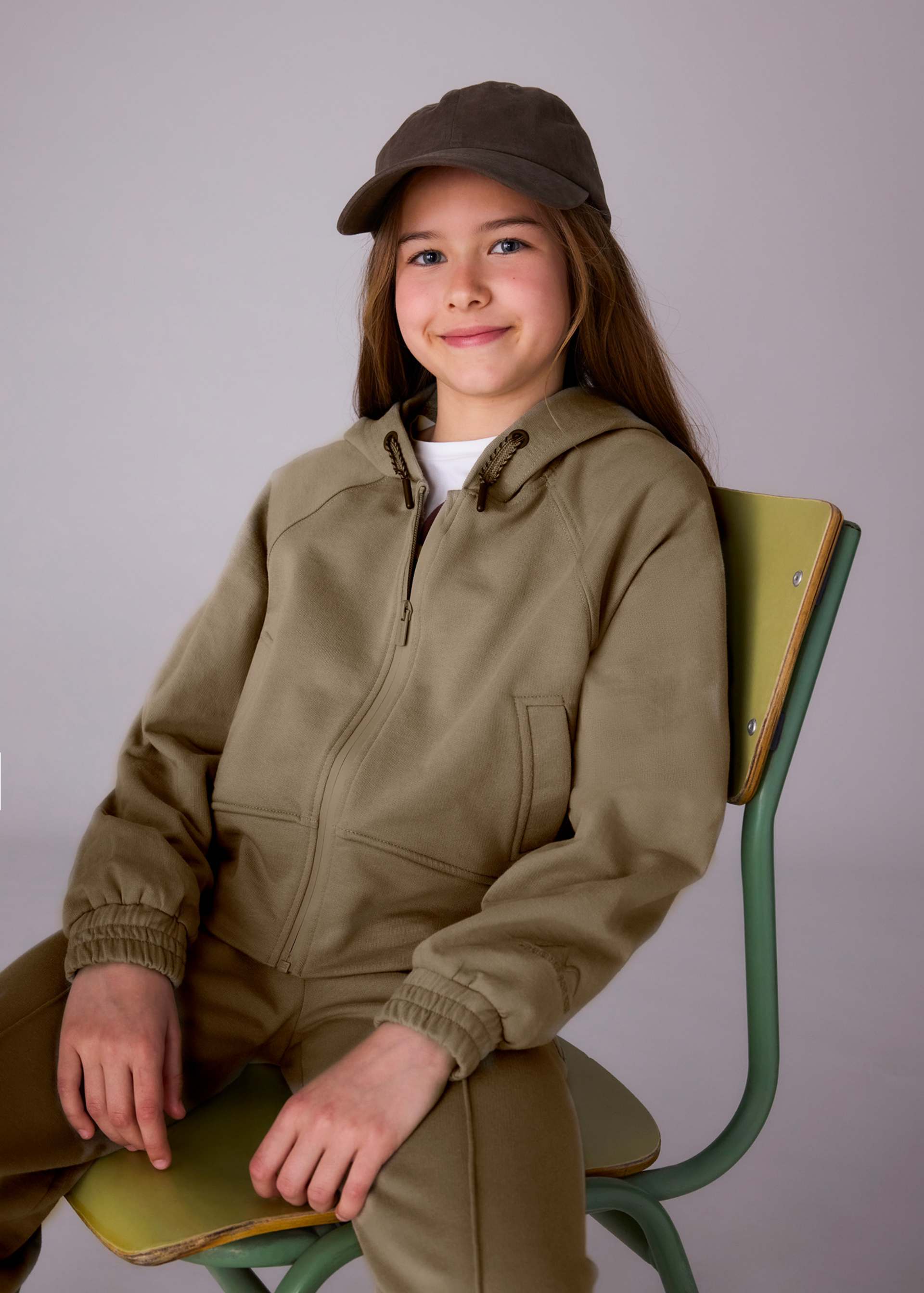 Sweat zippé fille
