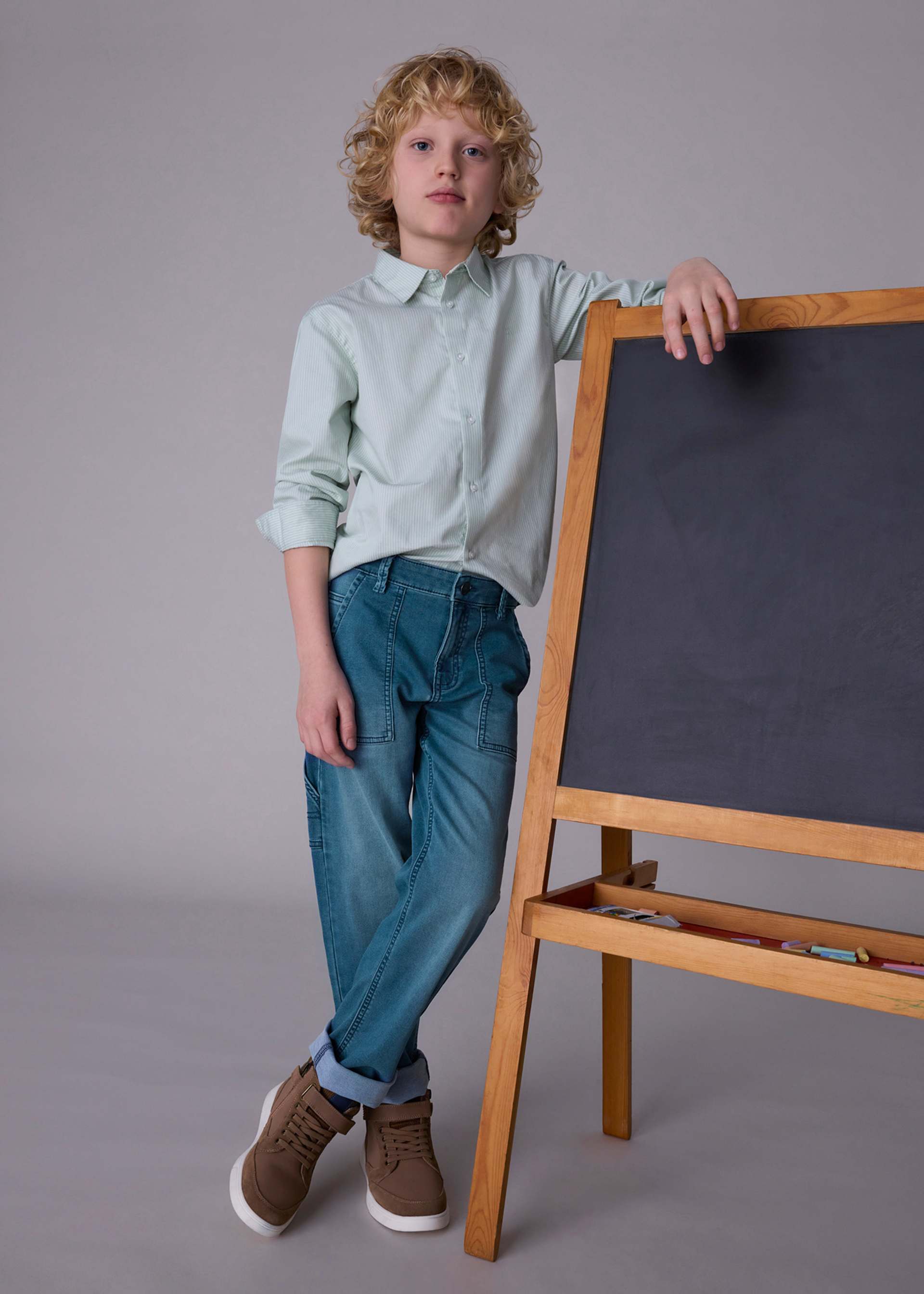 Jeanshose straight Teenager Jungen