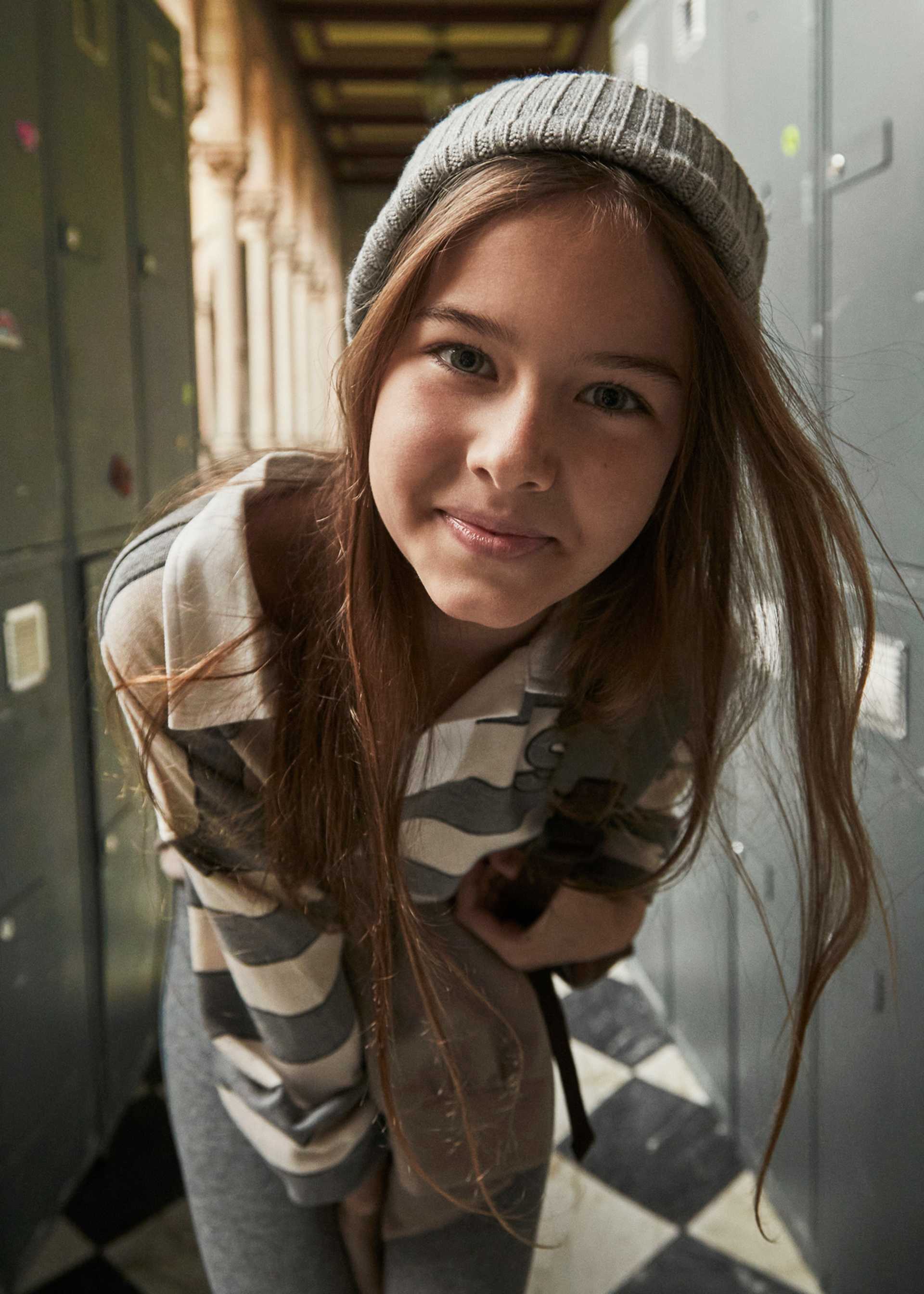 Set Hose und Poloshirt gestreift Teenager Mädchen